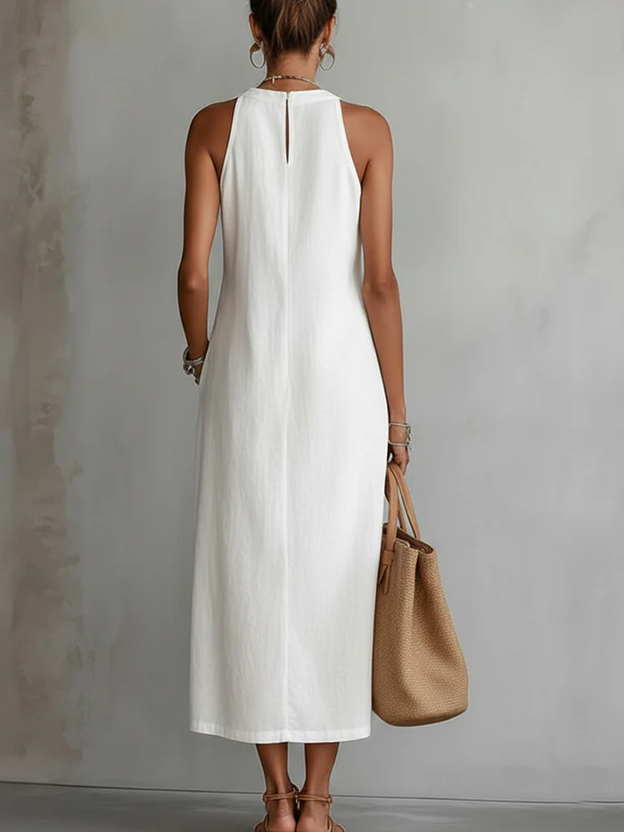 Brena - Breezy Linen Midi Dress