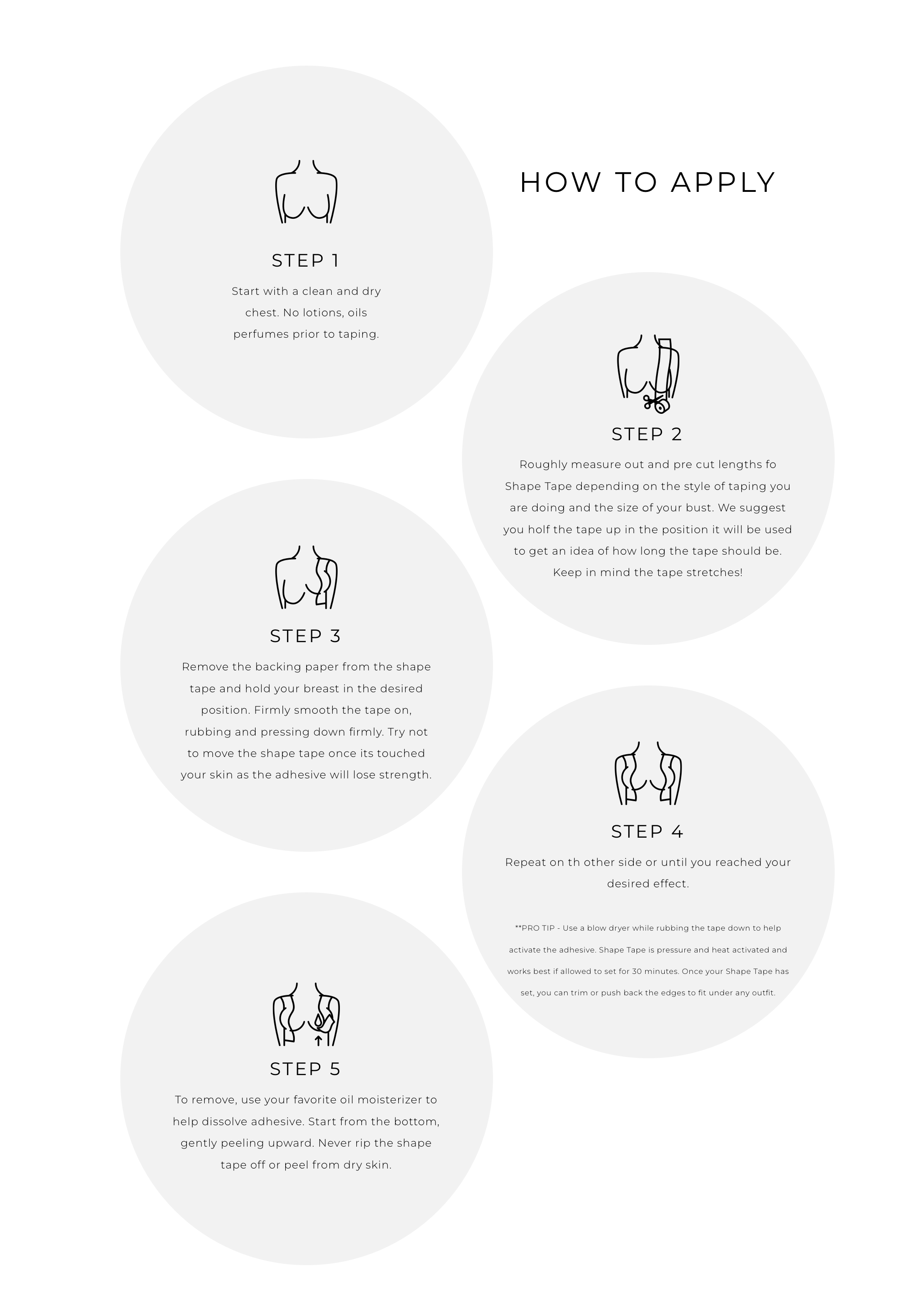 Shape Tape Breast Tape 3"-Stylulu