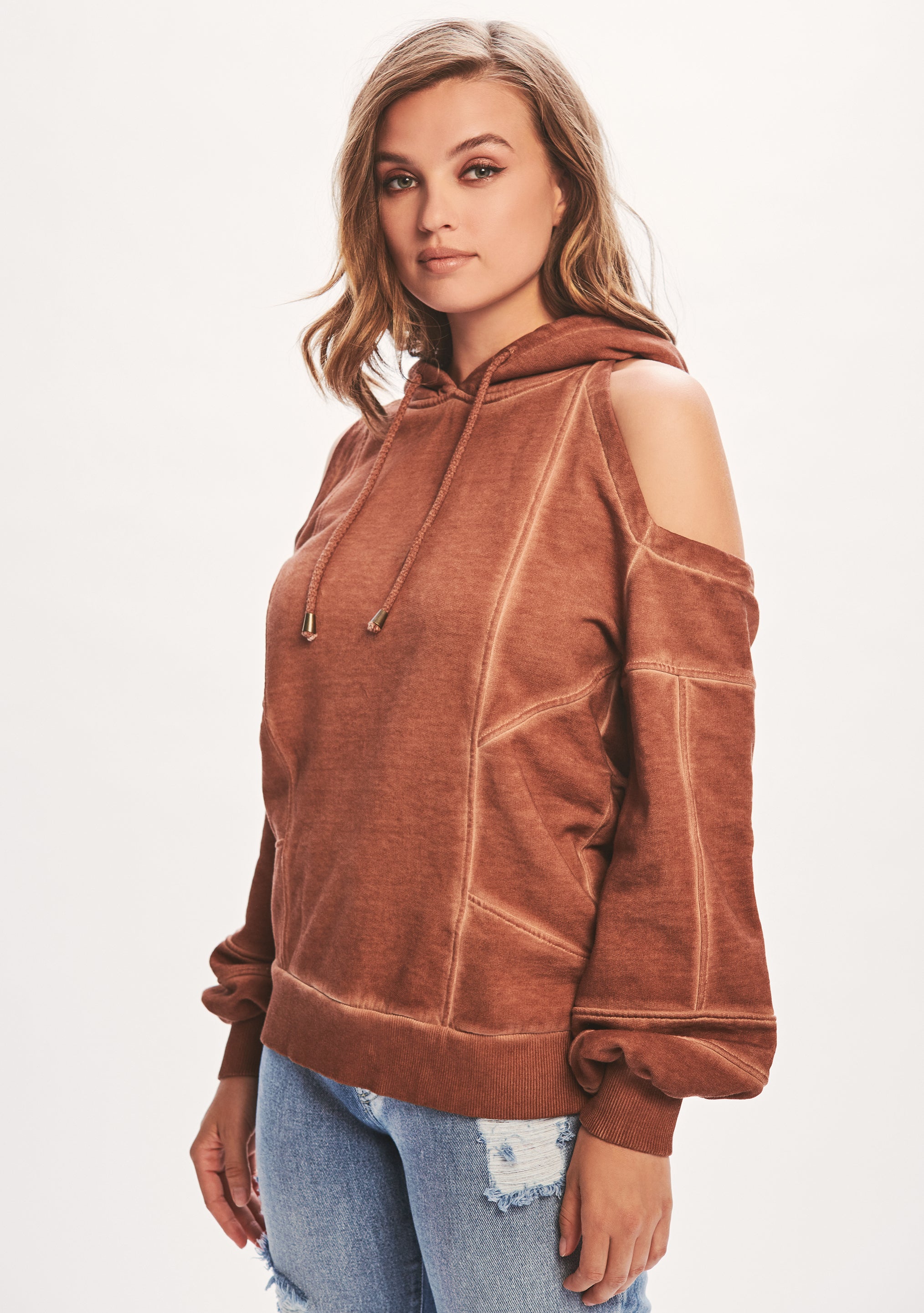 Washed Terry Hoodie-Stylulu