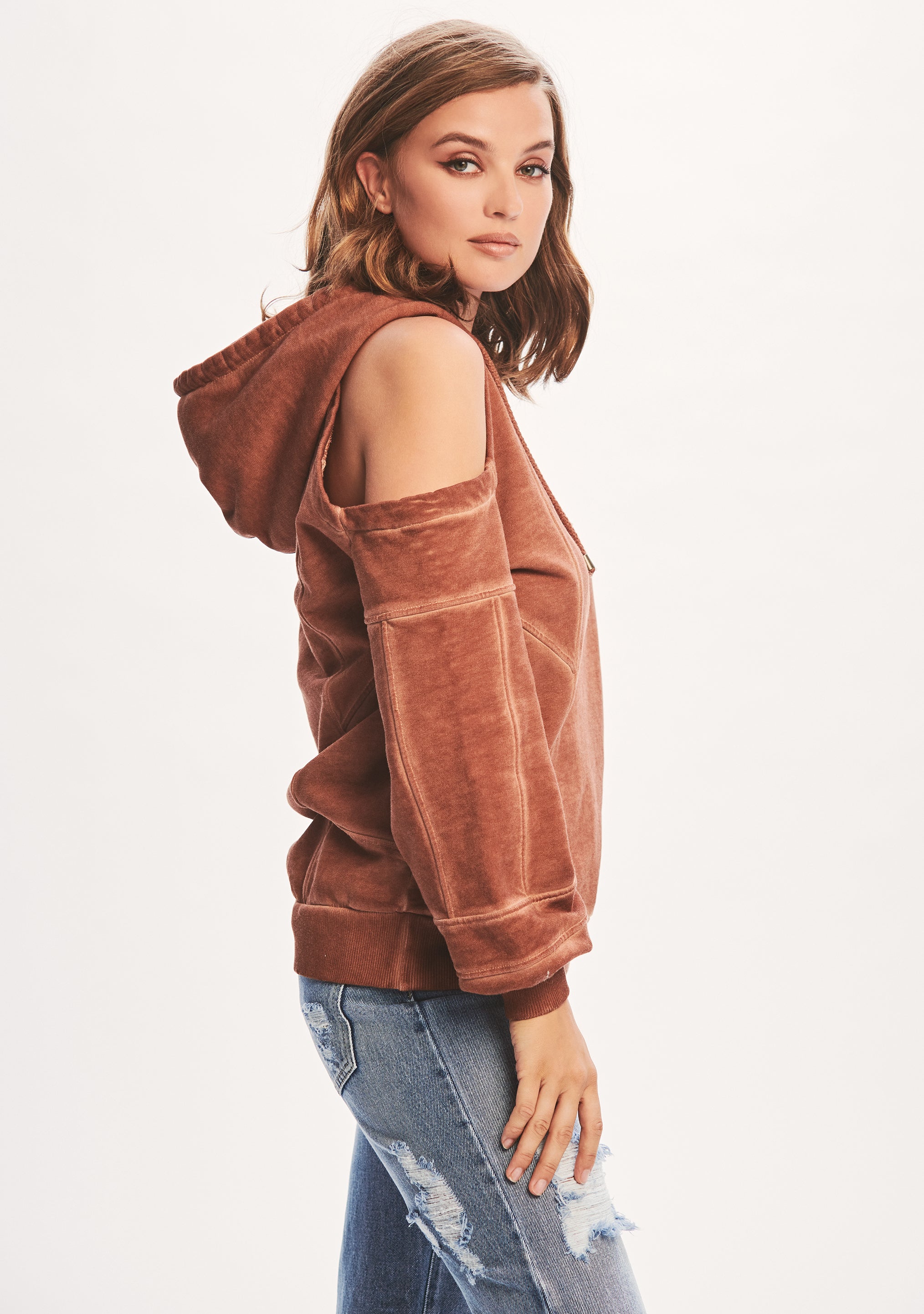 Washed Terry Hoodie-Stylulu