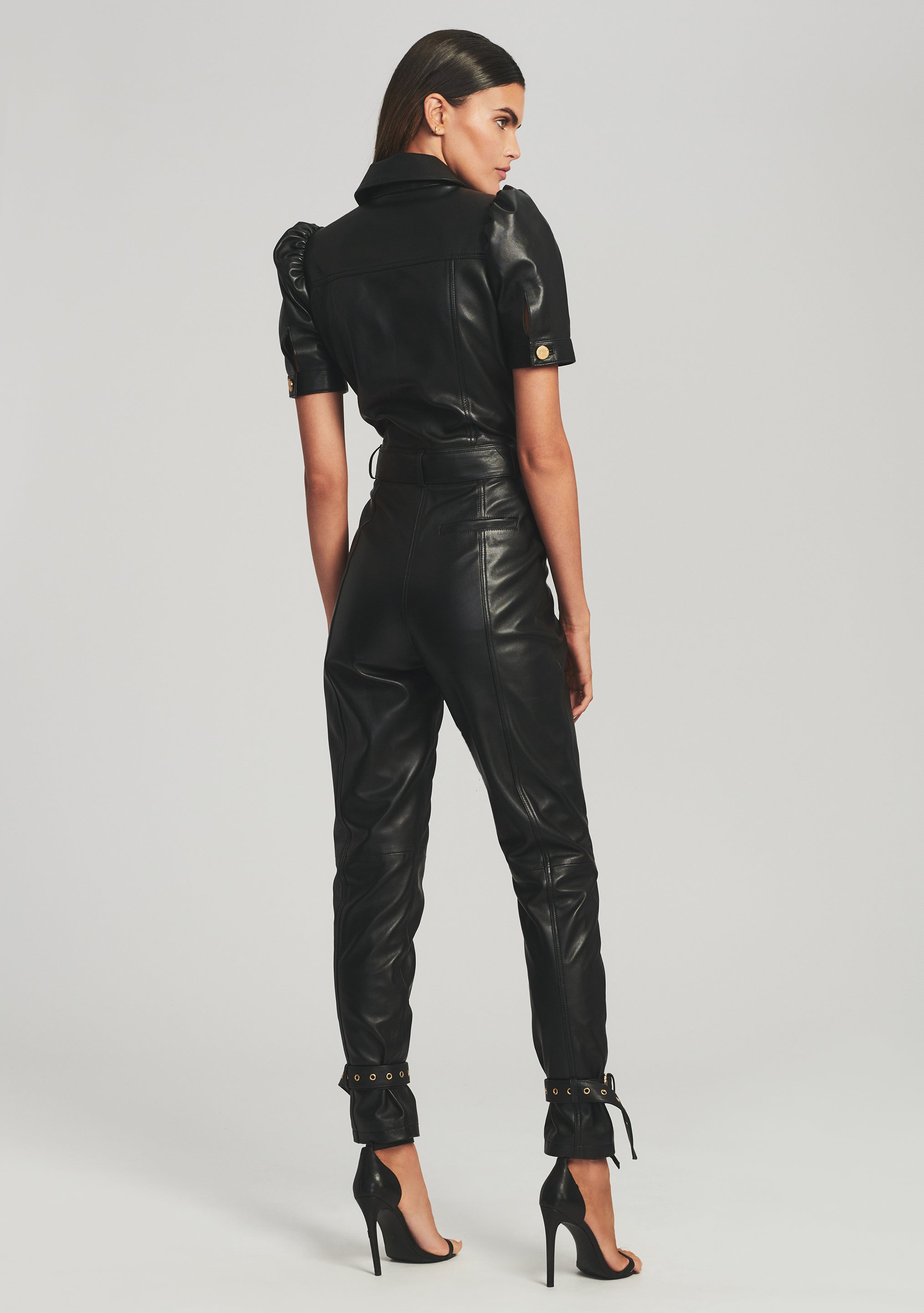 Knox Leather Jumpsuit-Stylulu