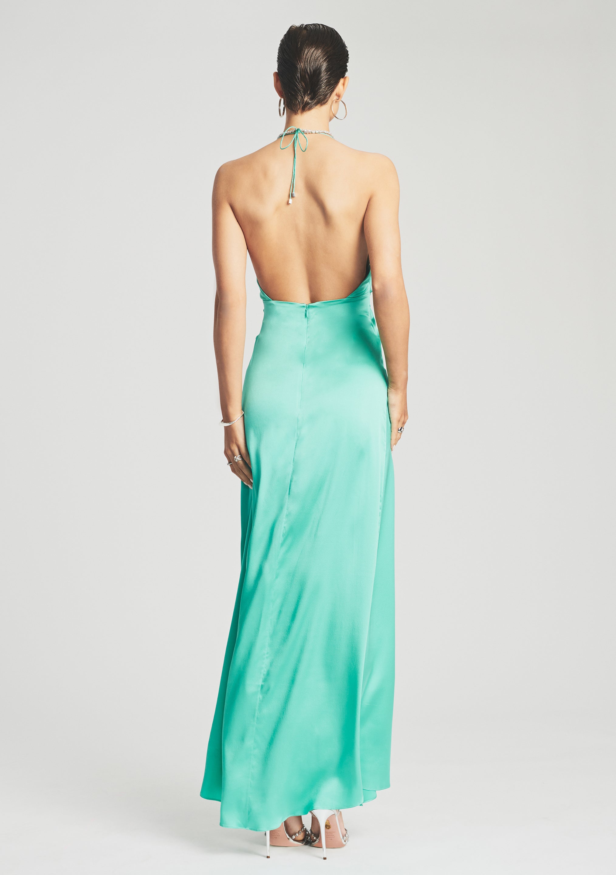 Ceres Silk Dress-Stylulu