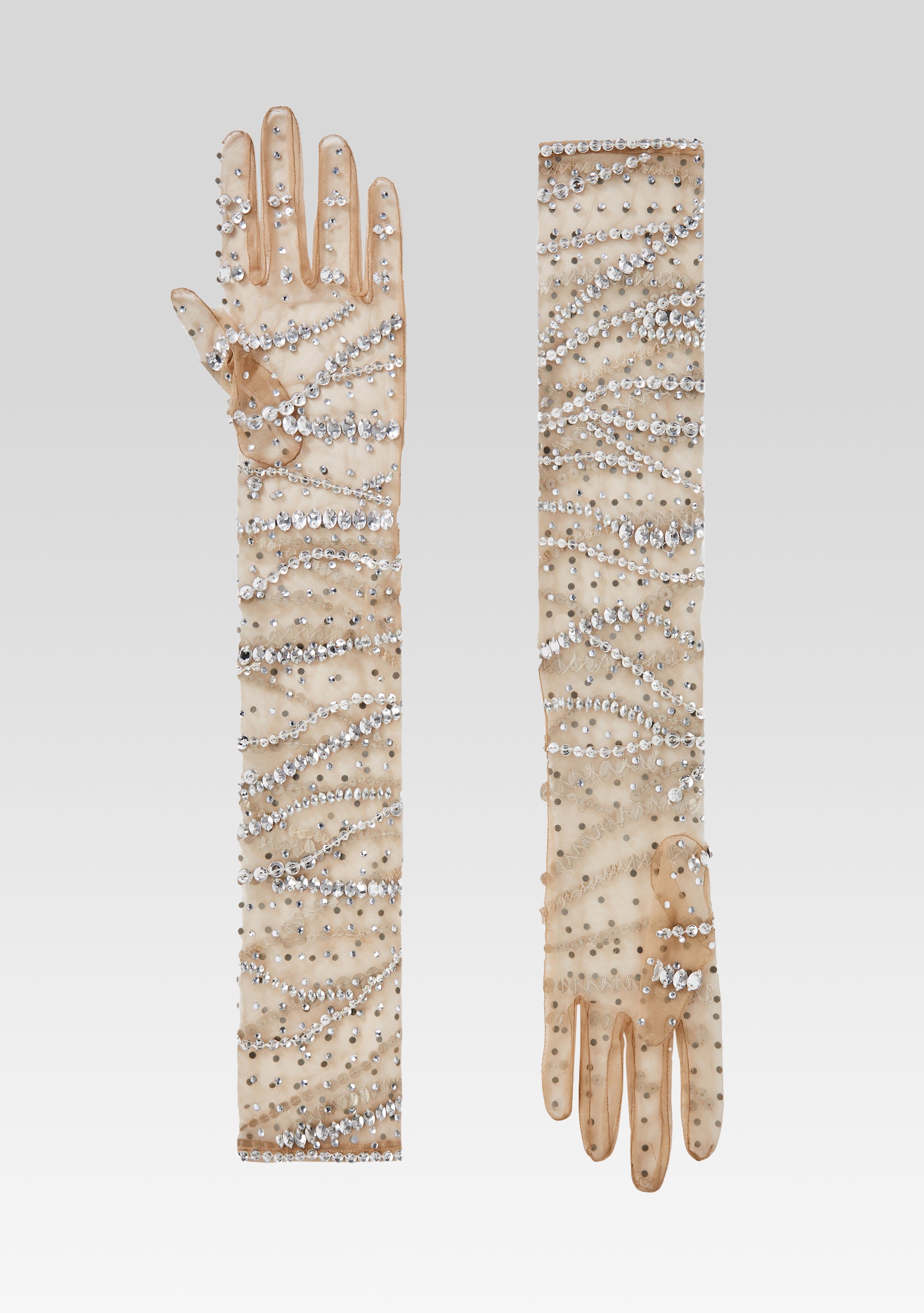 Lyric Embellished Gloves-Stylulu