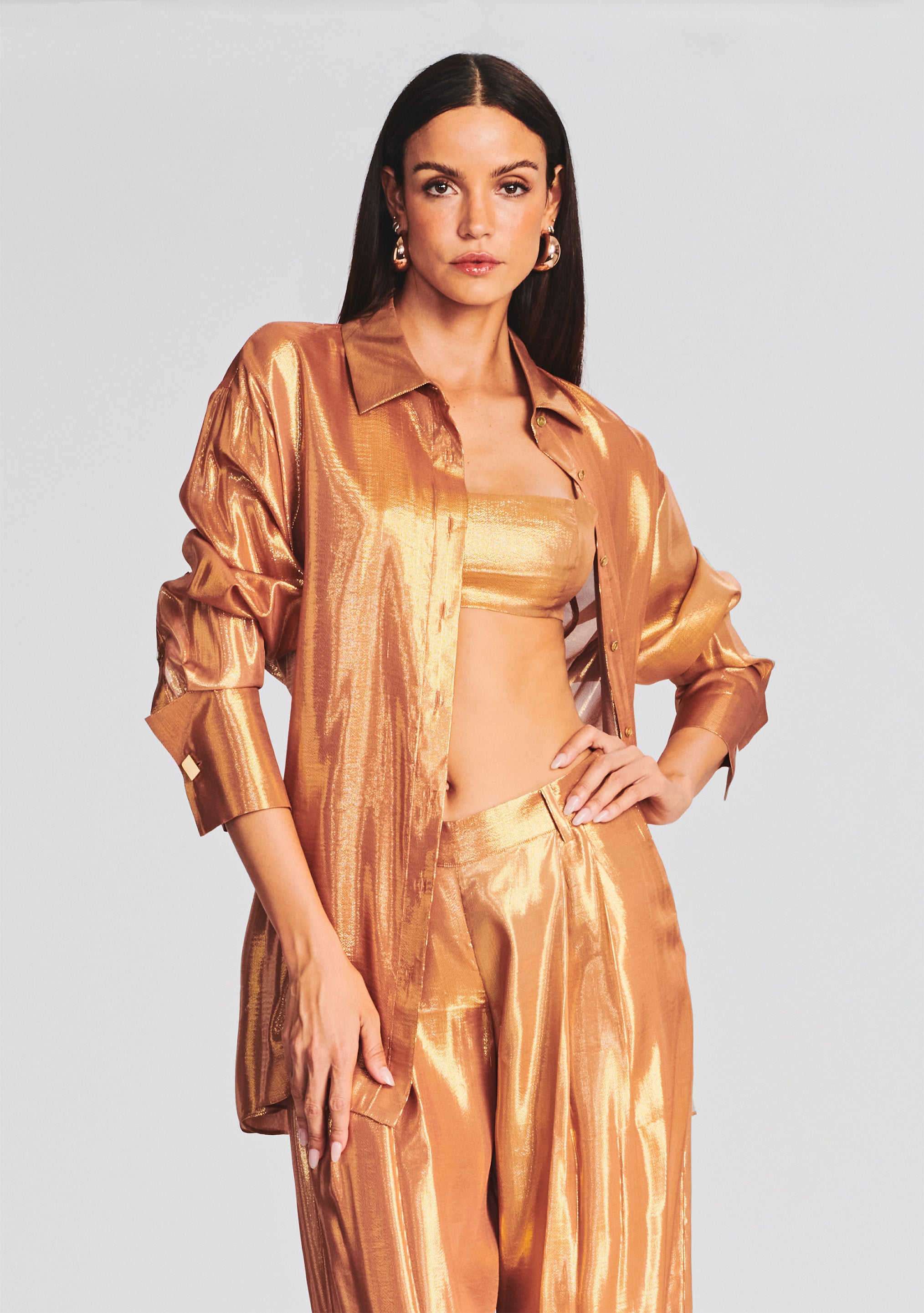 Romy Silk Chiffon Shirt-Stylulu