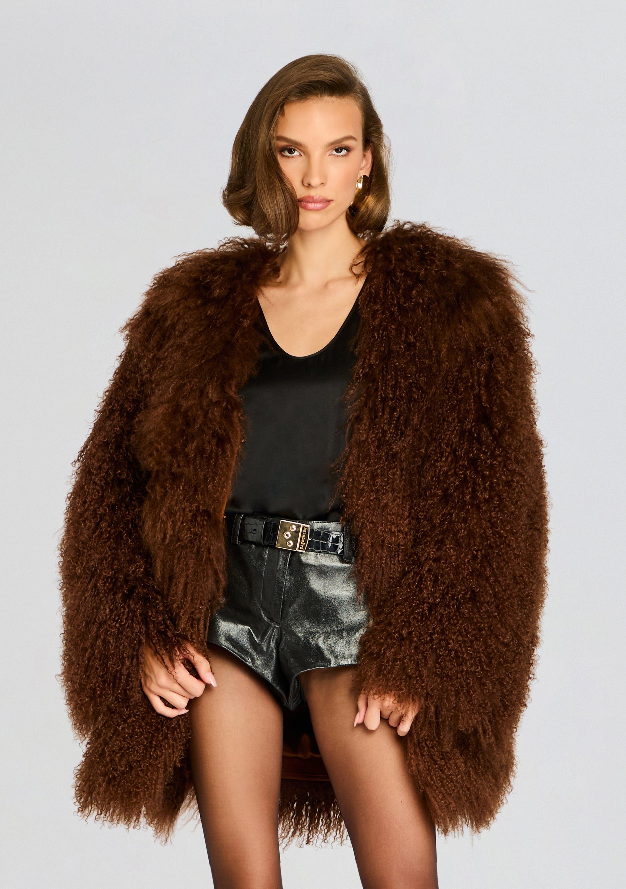 Jewel Fur Jacket-Stylulu