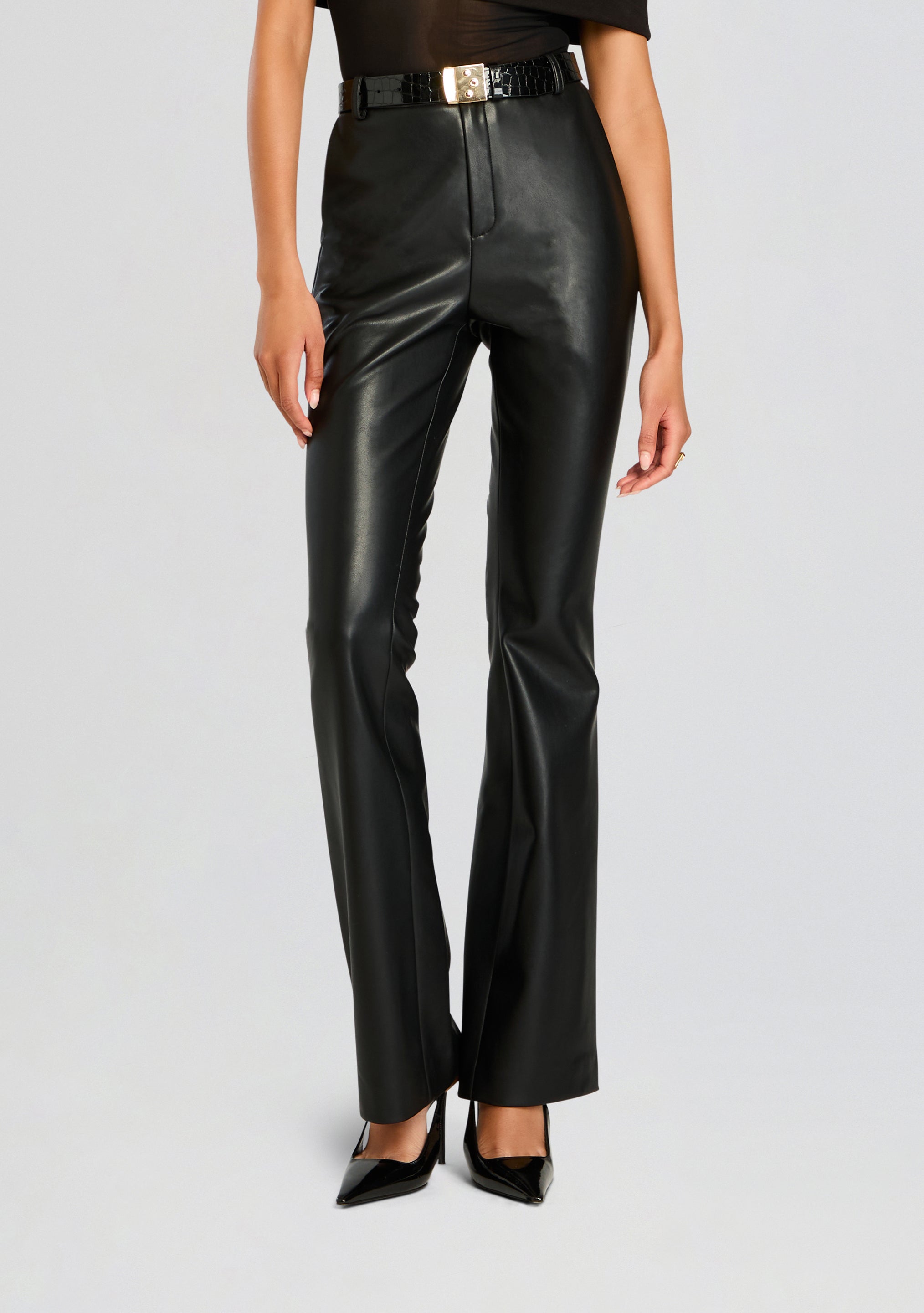 Ronja Vegan Leather Trouser-Stylulu