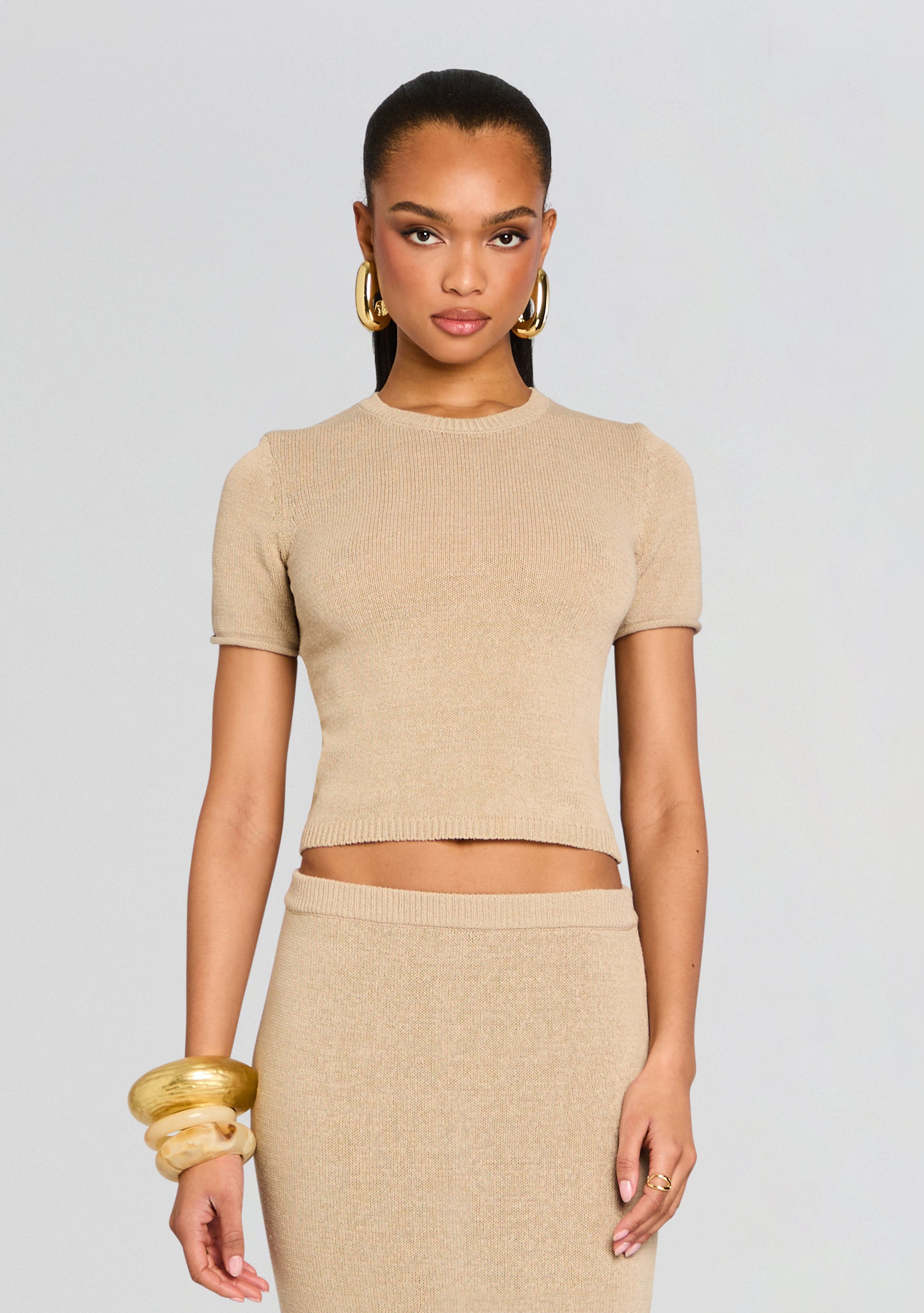 Clare Knit Baby Tee-Stylulu