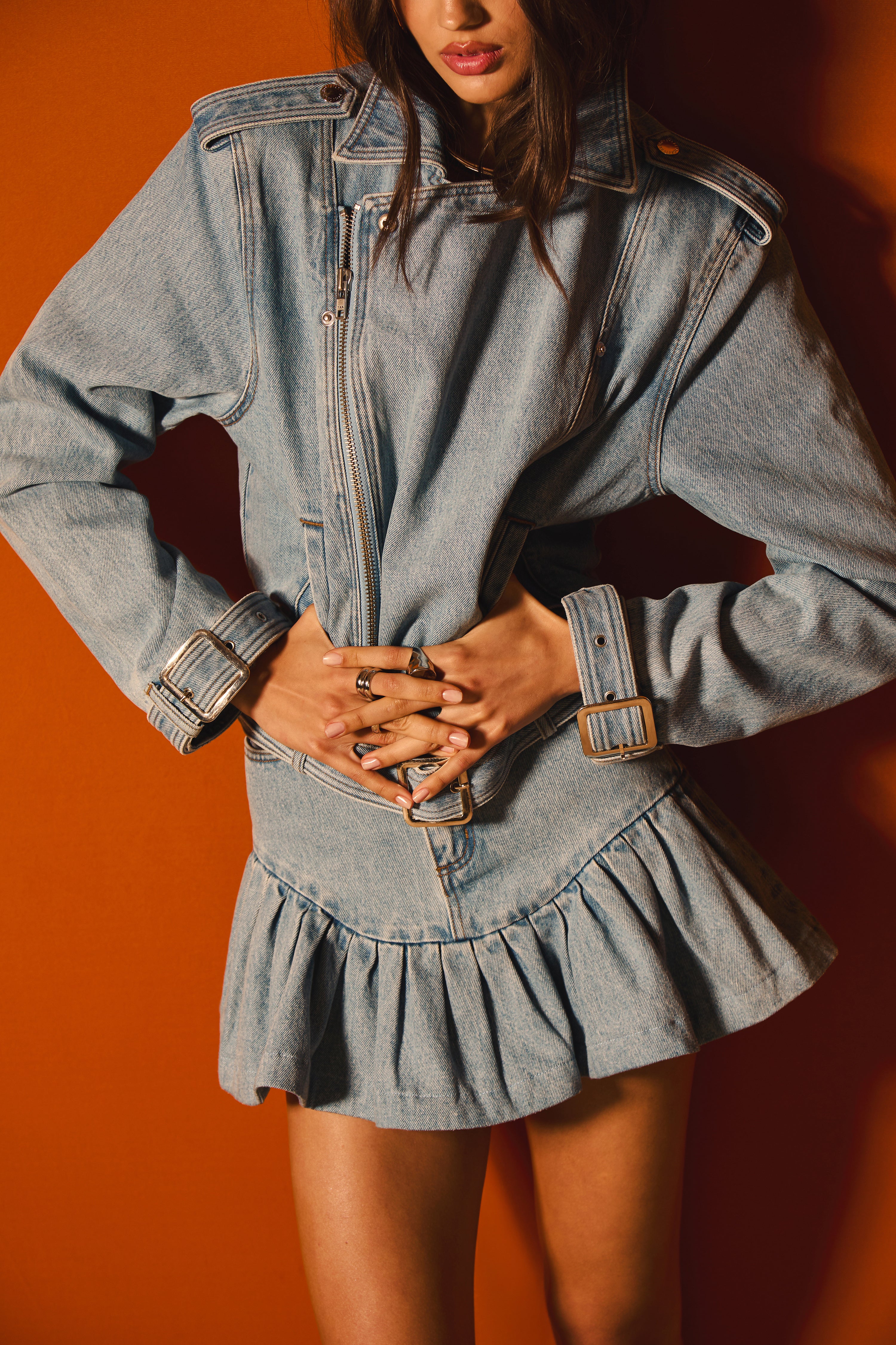 Angelique Denim Skirt-Stylulu