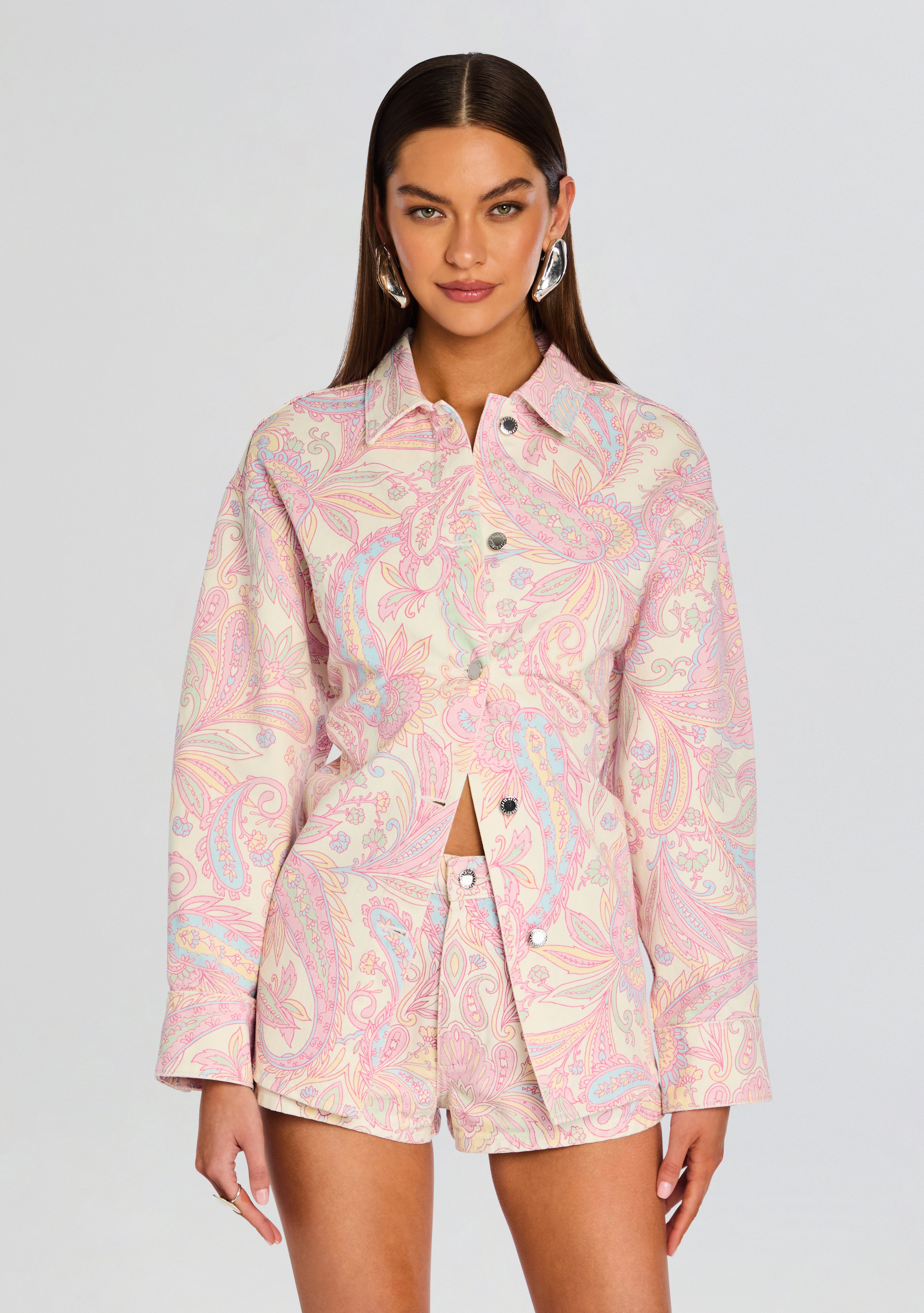 Aurelie Denim Shirt-Stylulu