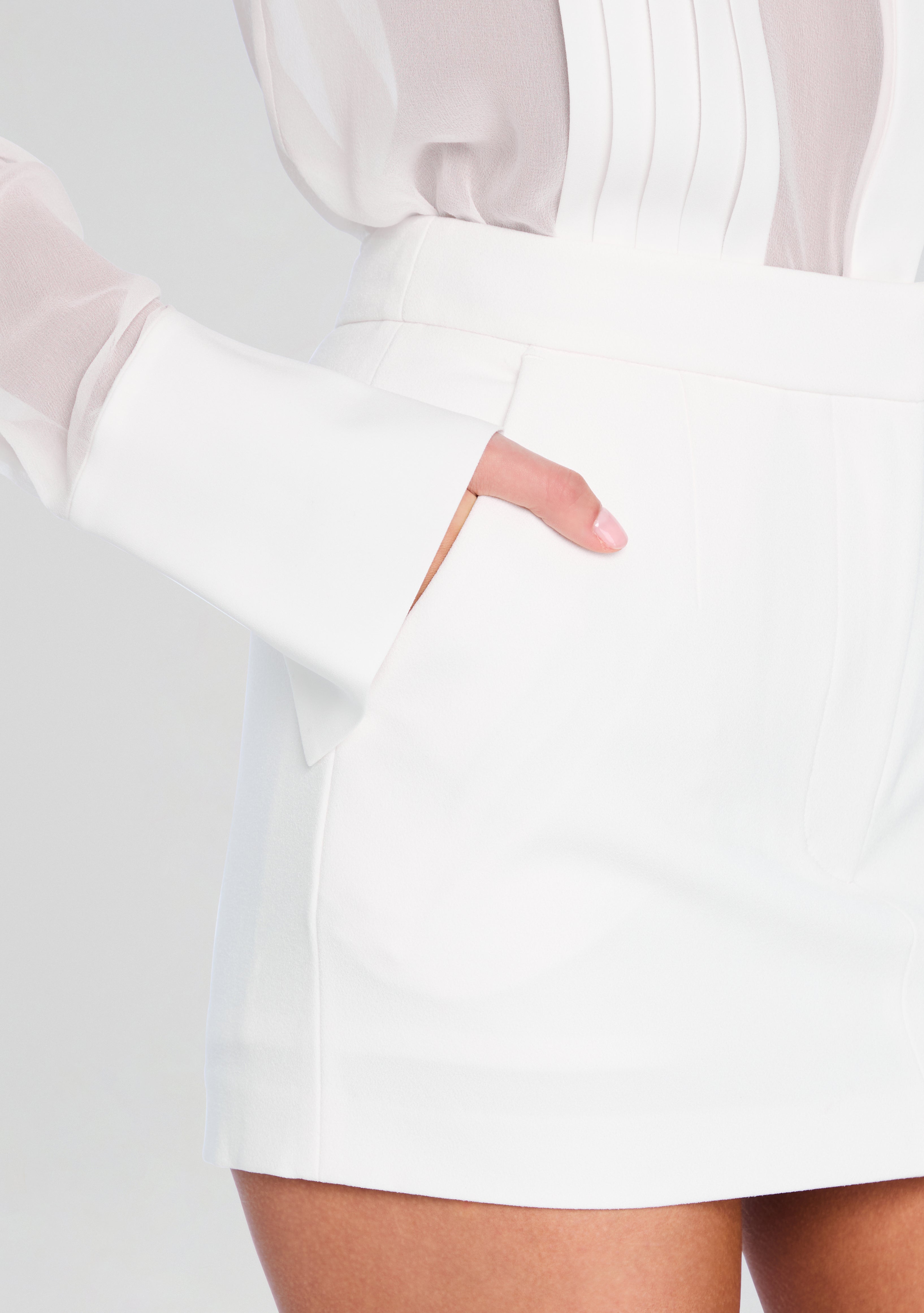 Margot Mini Lined Skirt-Stylulu