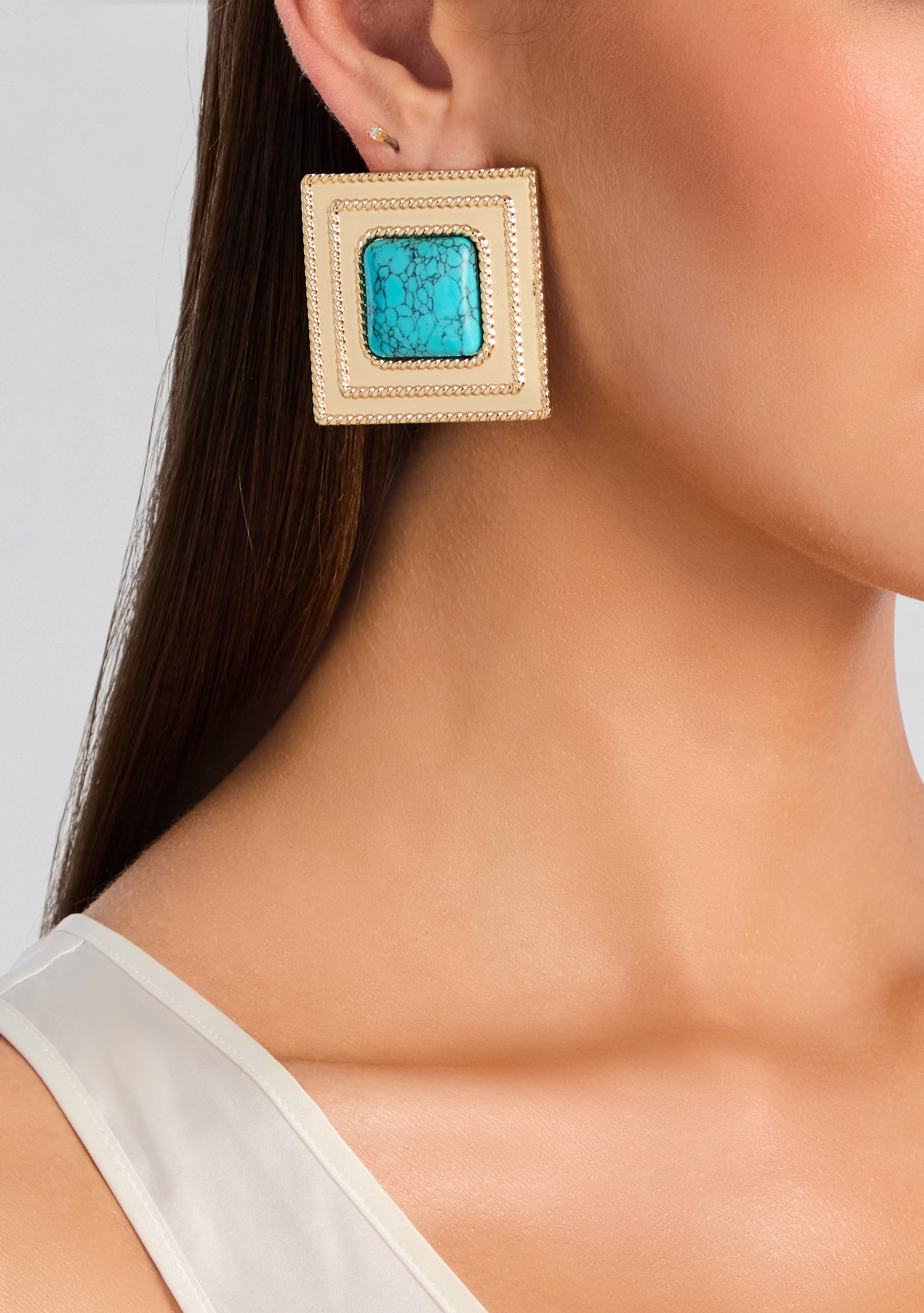 Umbriana Turquoise Earrings-Stylulu