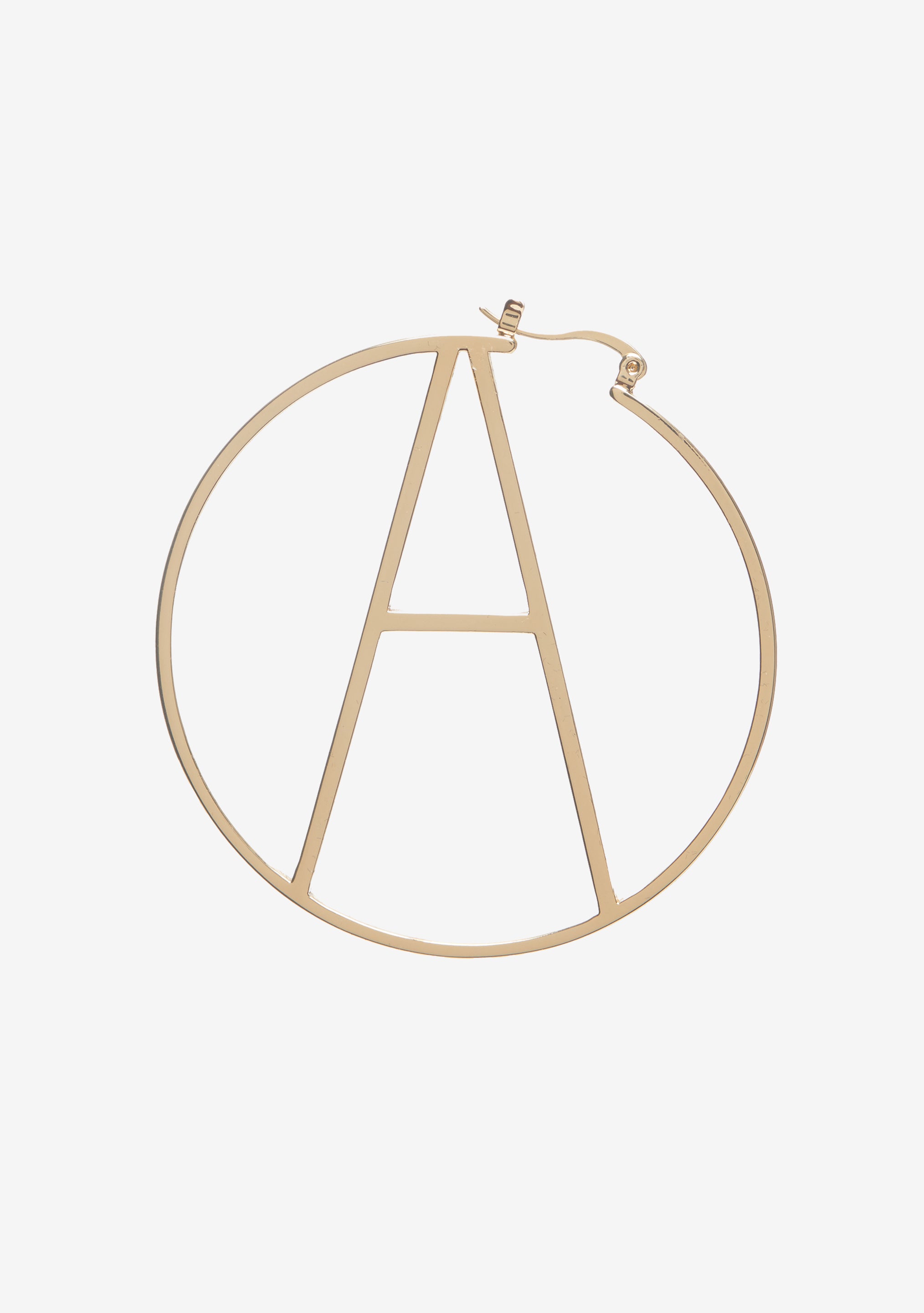 Hoop Letter Earring-Stylulu