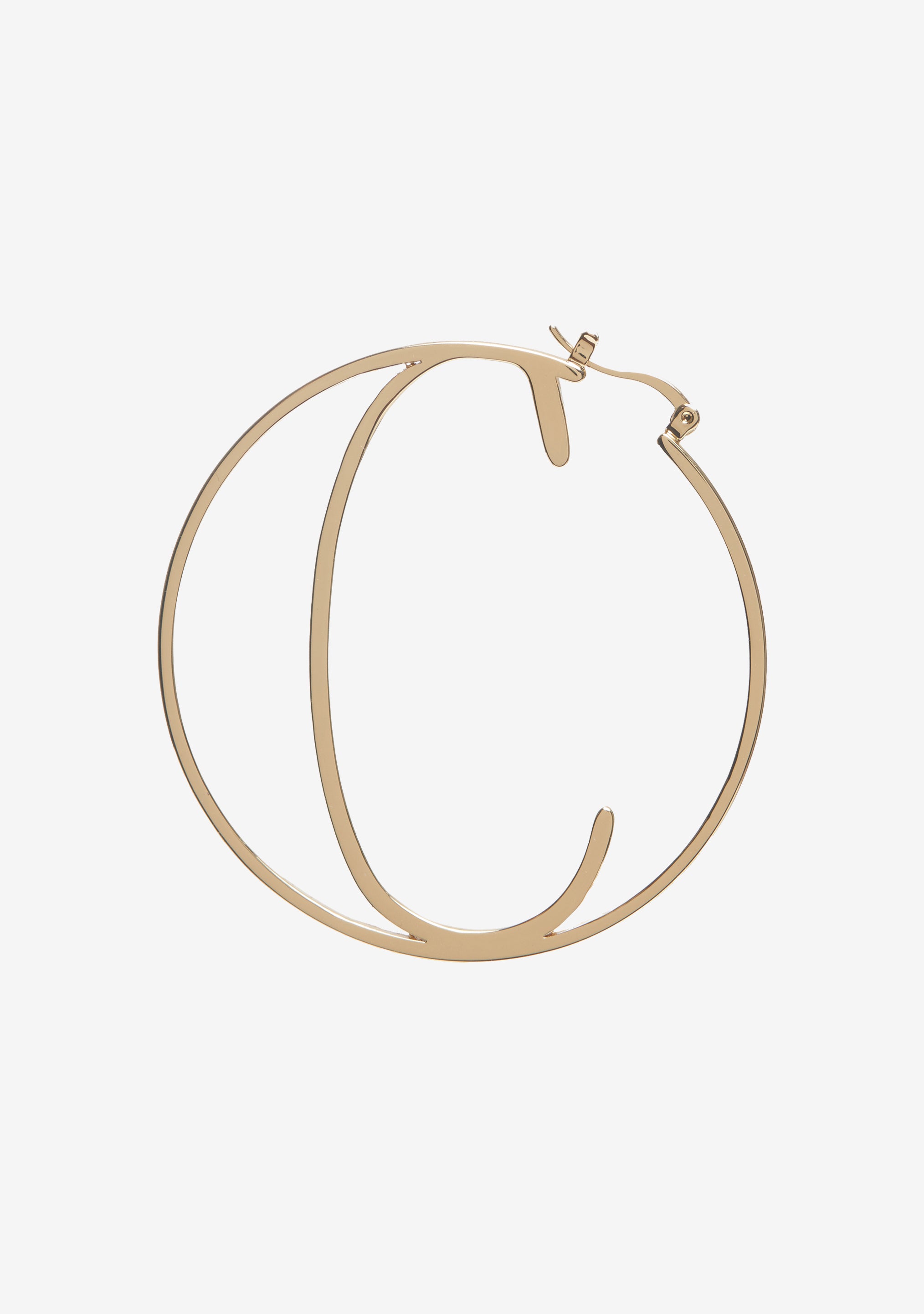 Hoop Letter Earring-Stylulu