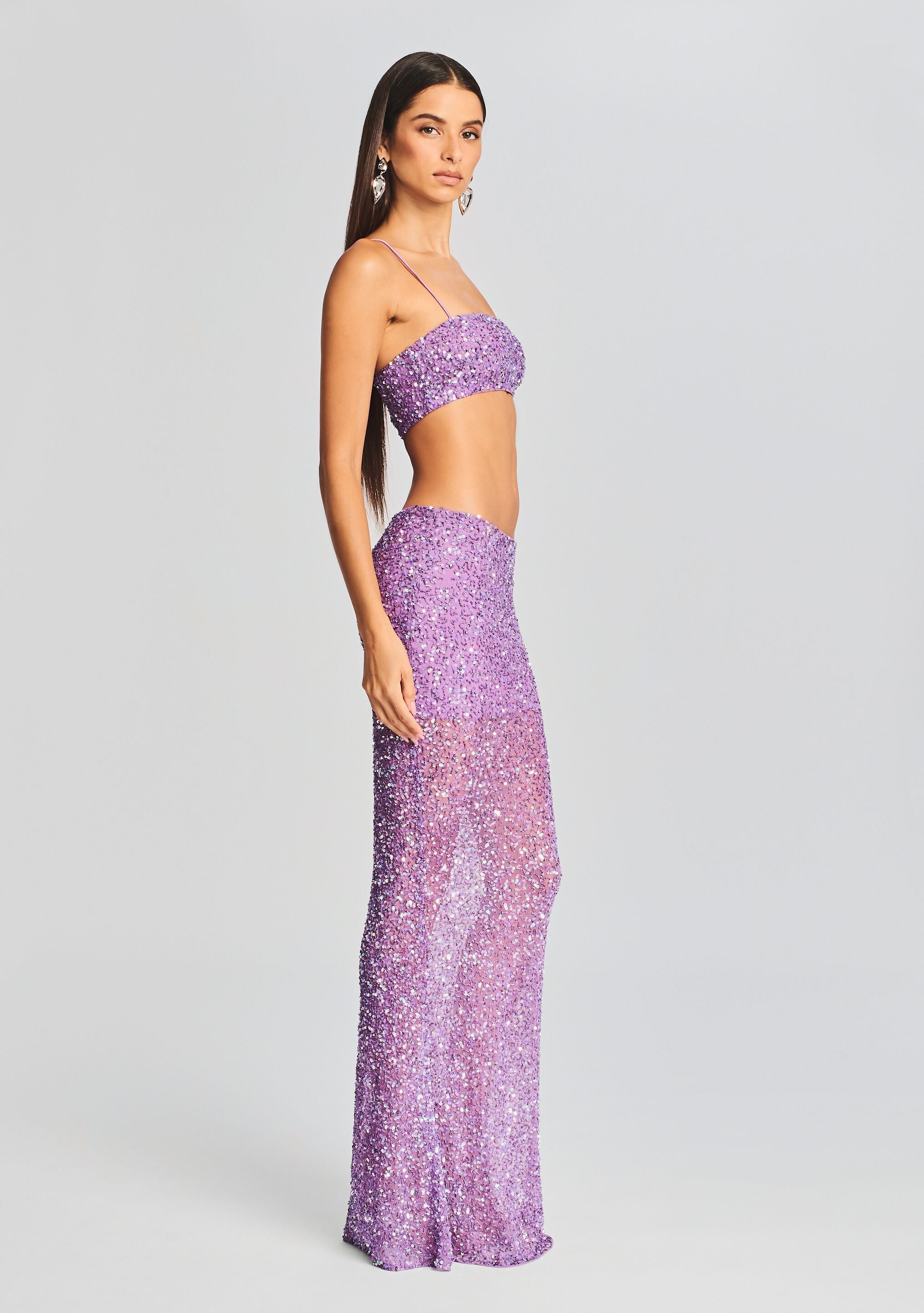 Zahra Sequin Skirt-Stylulu