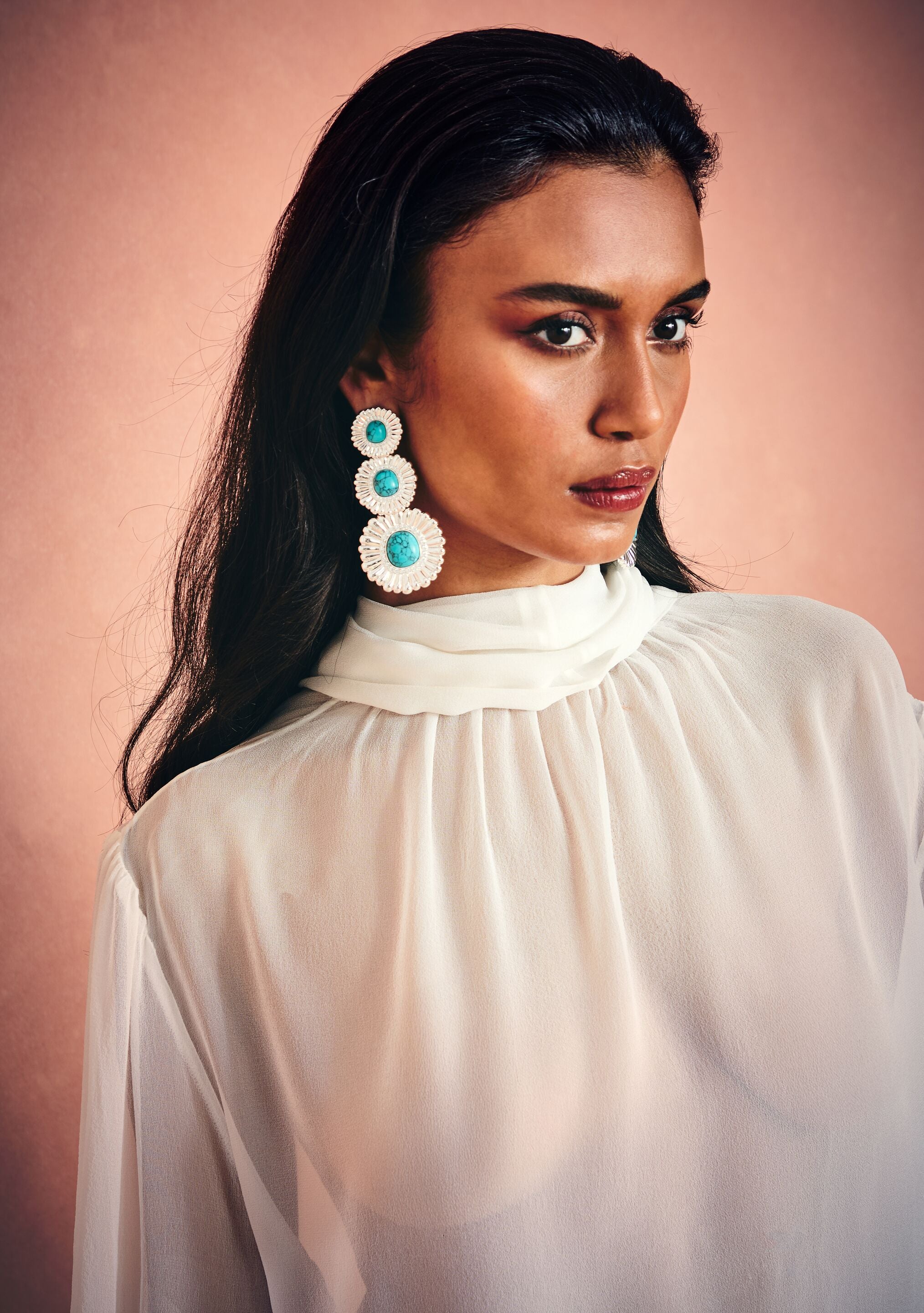Orabella Turquoise Earrings-Stylulu