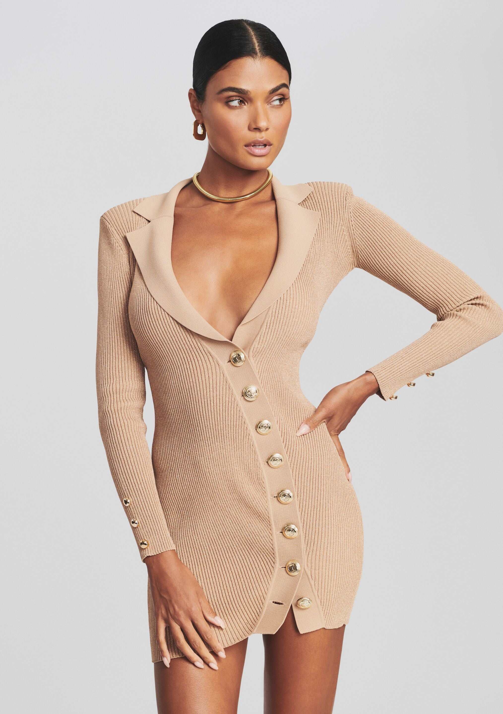 Mimi Rib Knit Dress-Stylulu