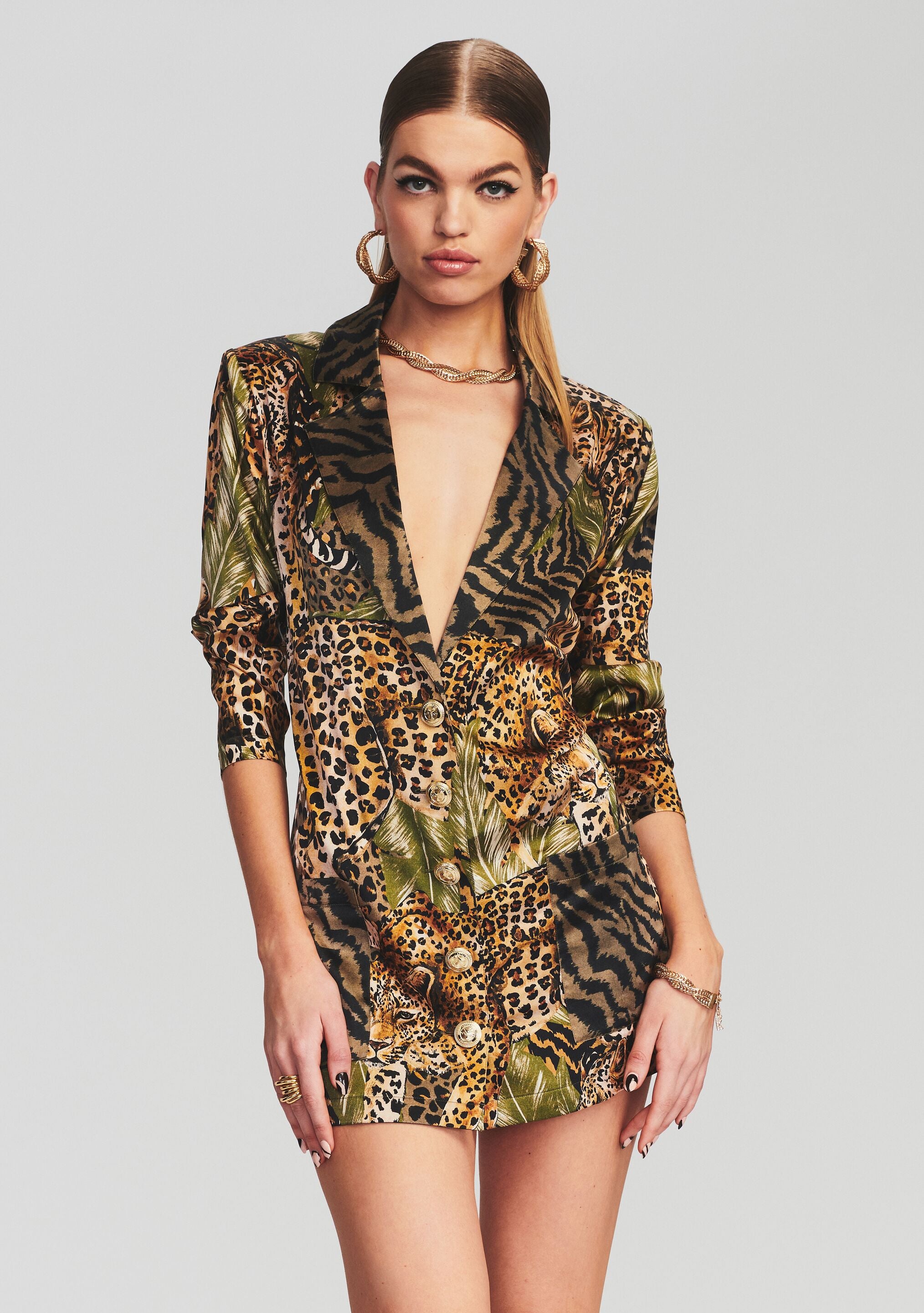 Blake Silk Blazer-Stylulu