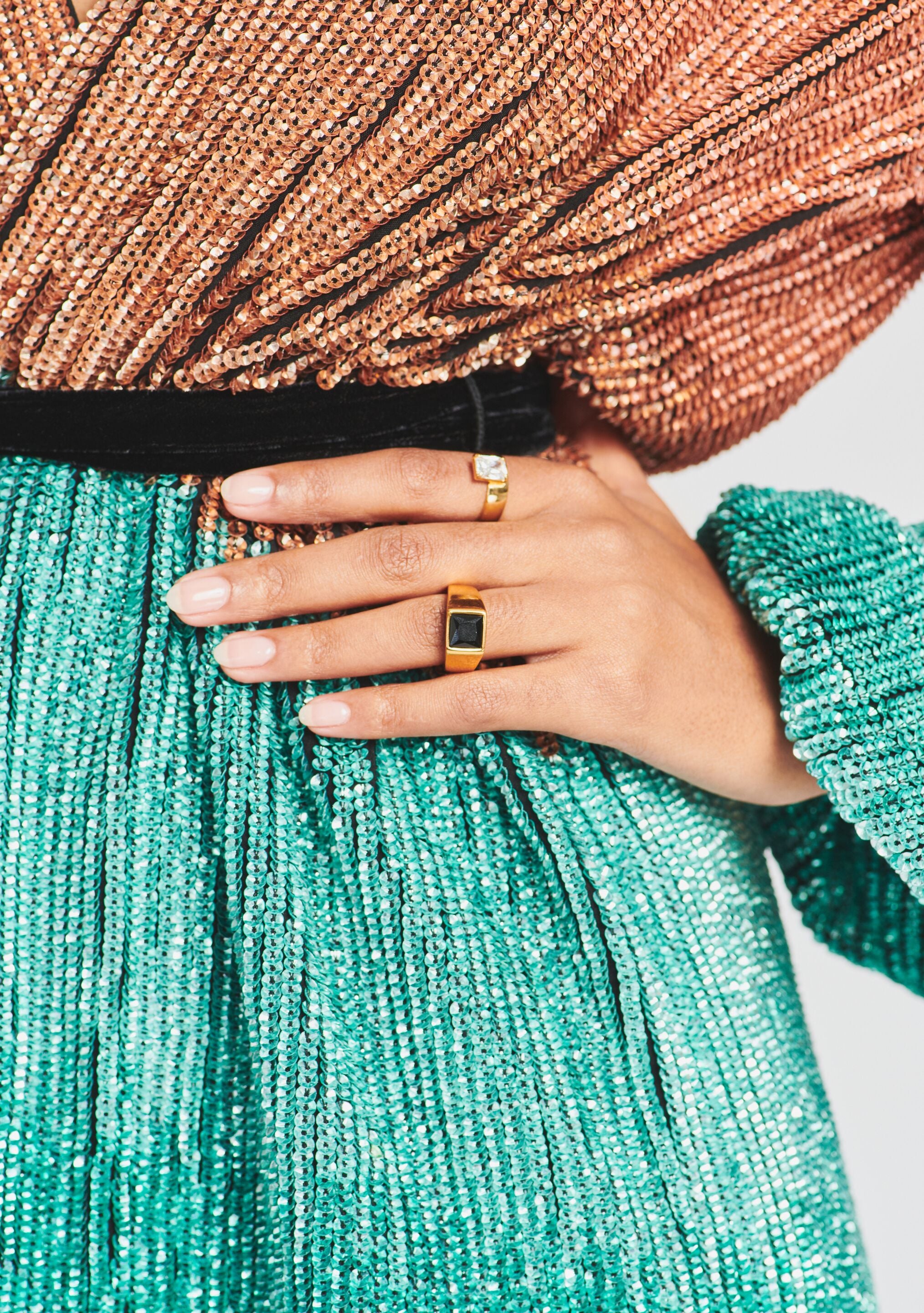 Gabrielle Sequin Ombre Robe-Stylulu