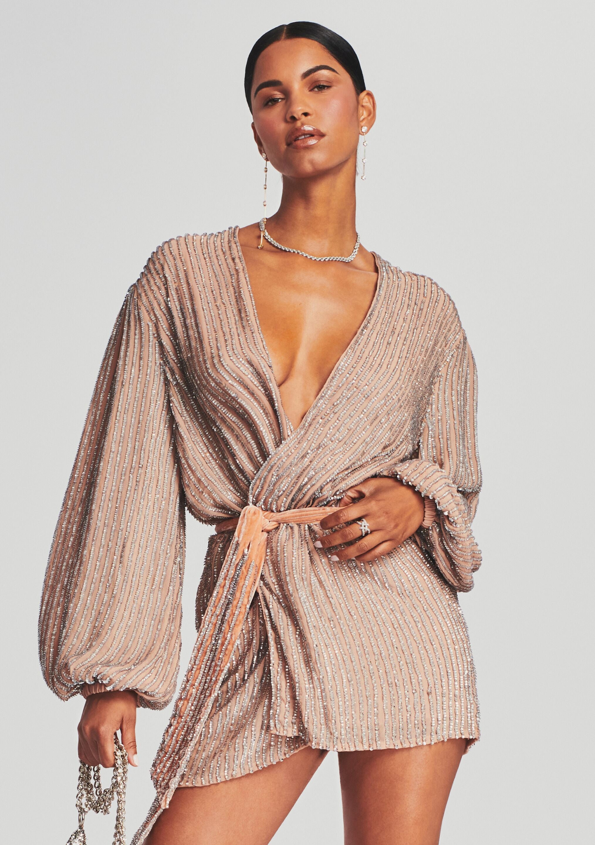 Gabrielle Sequin Robe-Stylulu