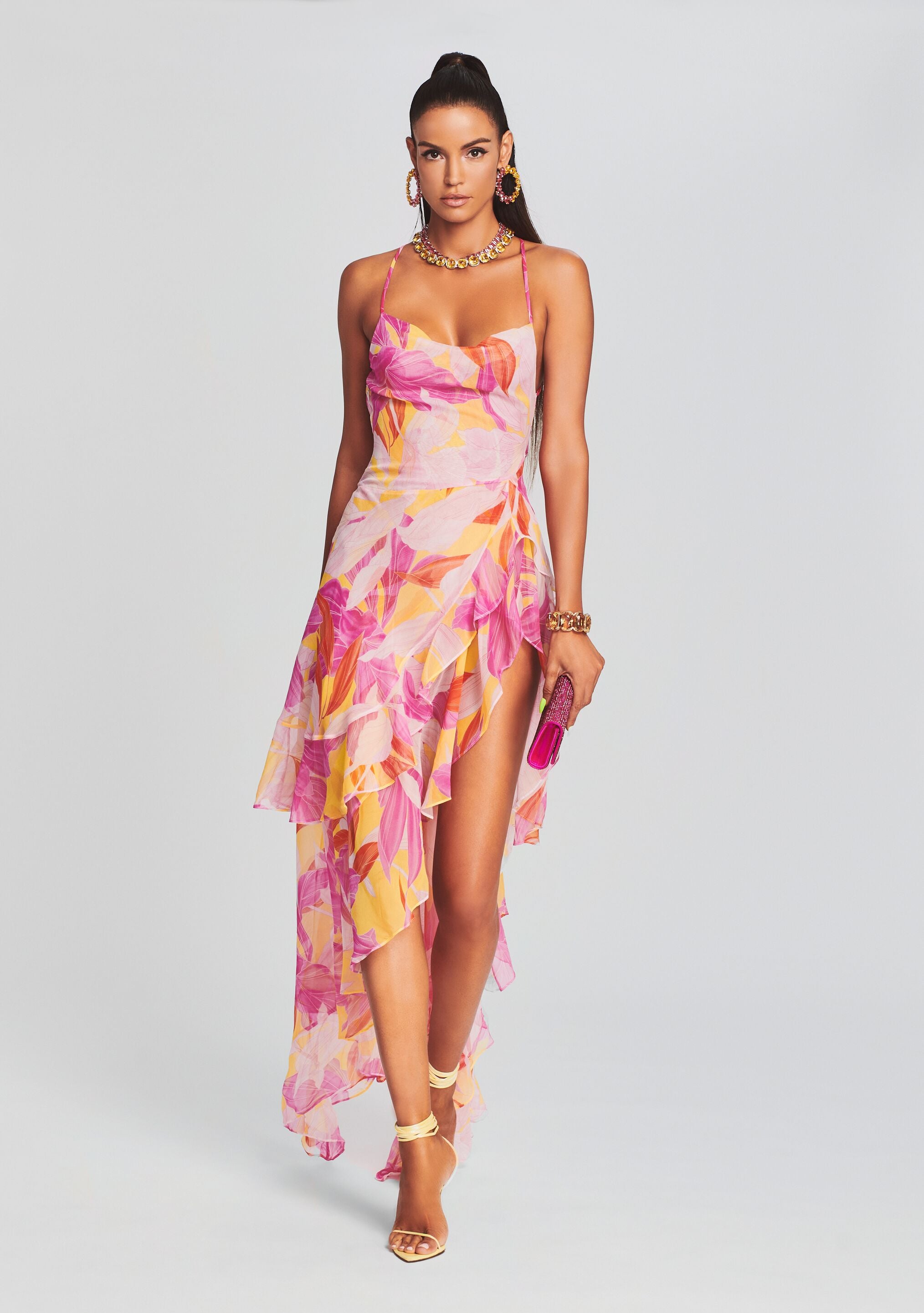 Fatima Silk Dress-Stylulu