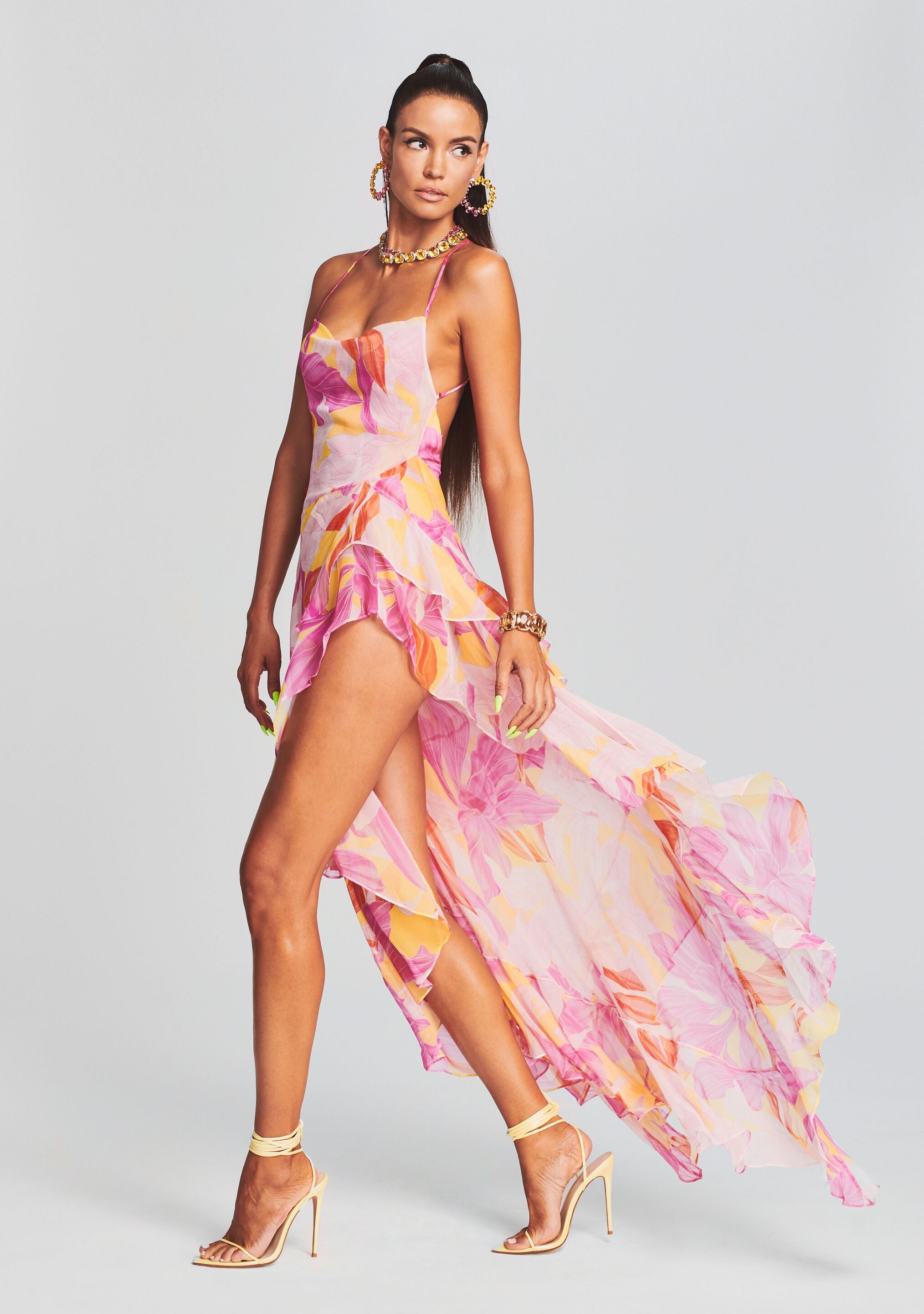 Fatima Silk Dress-Stylulu