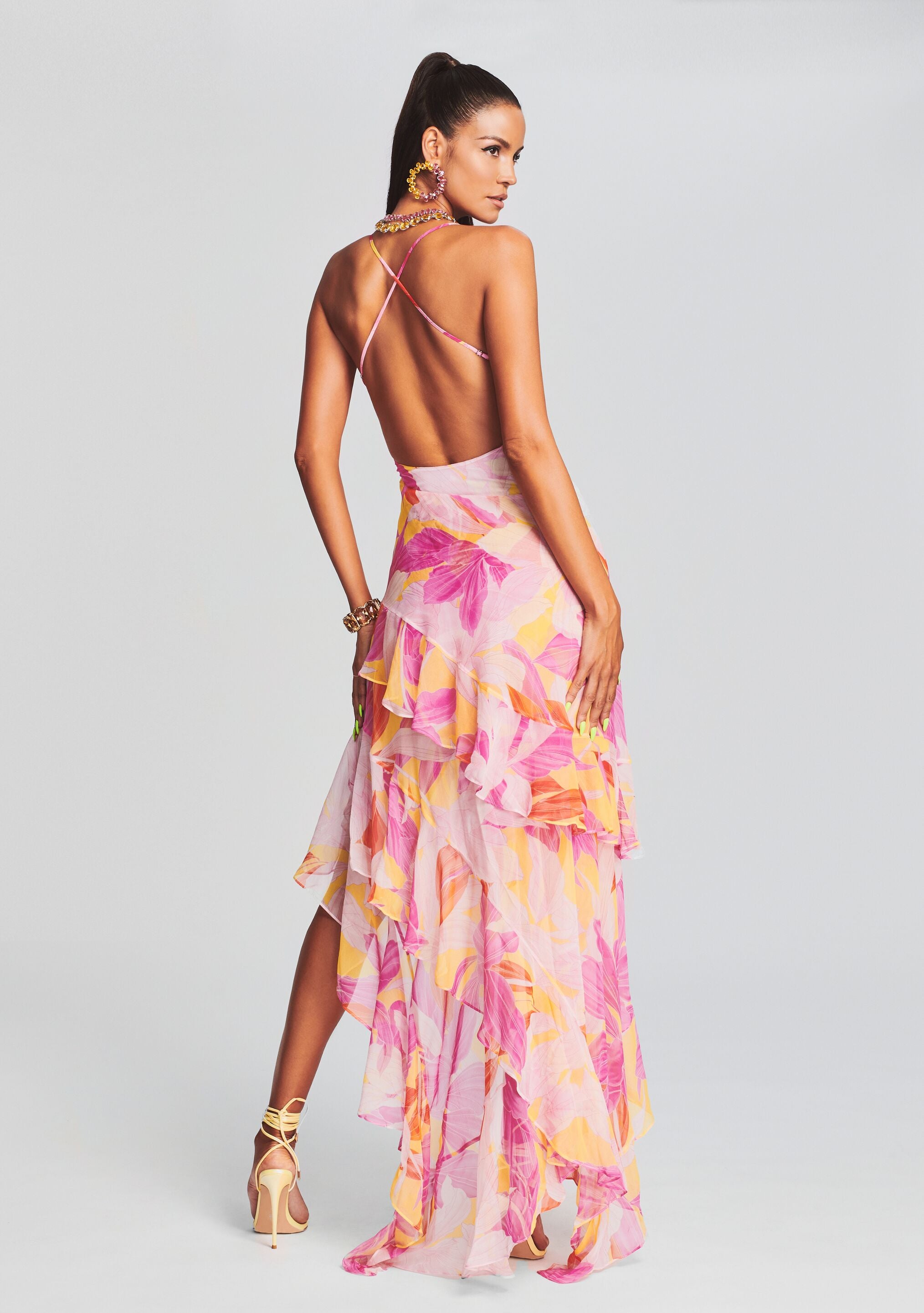 Fatima Silk Dress-Stylulu