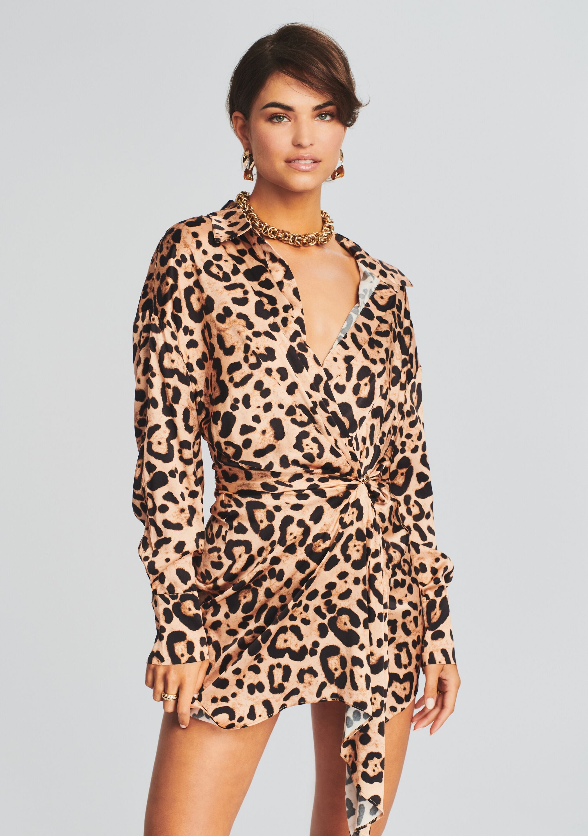 Demi Silk Dress-Stylulu