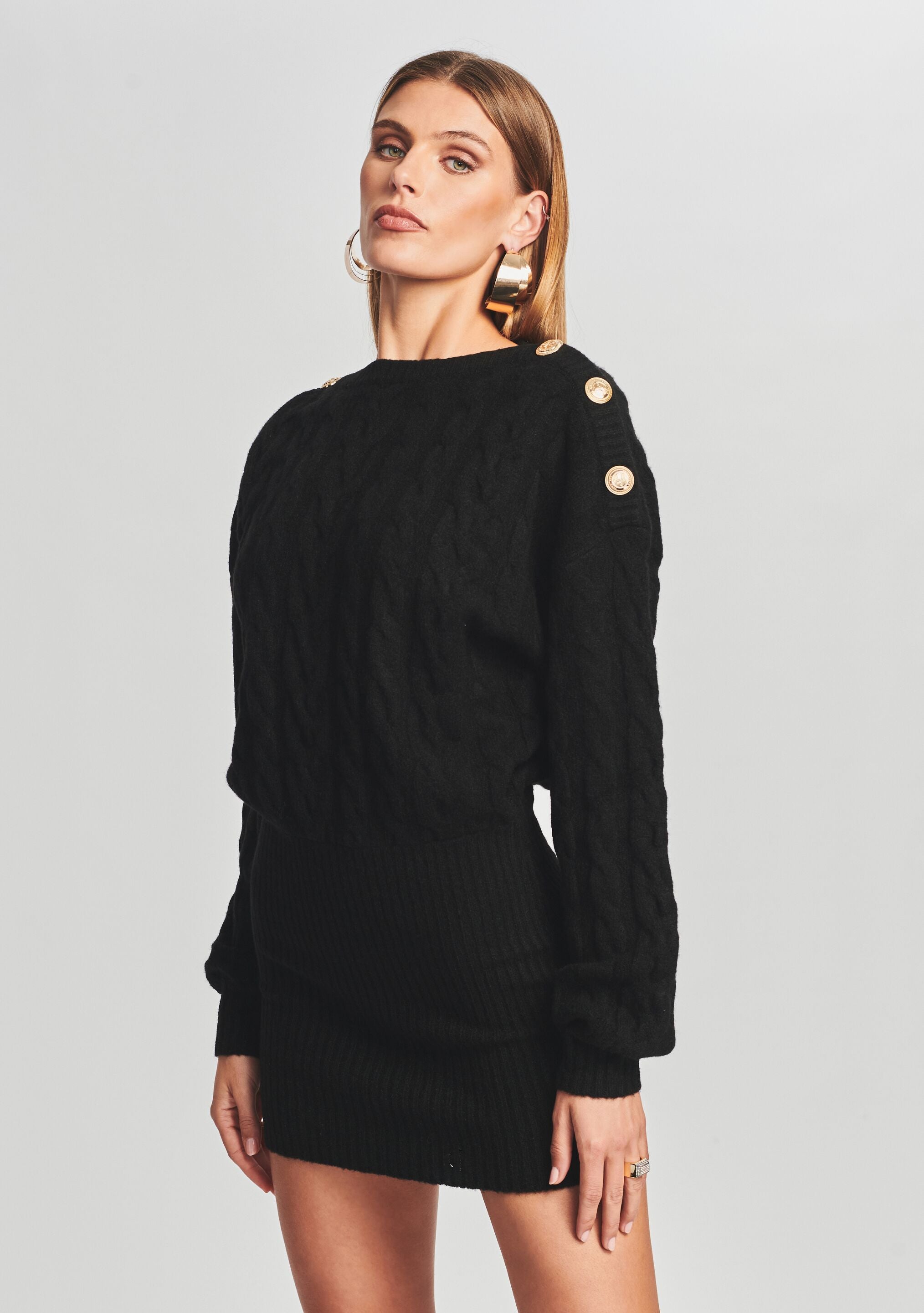 Cara Sweater Dress-Stylulu