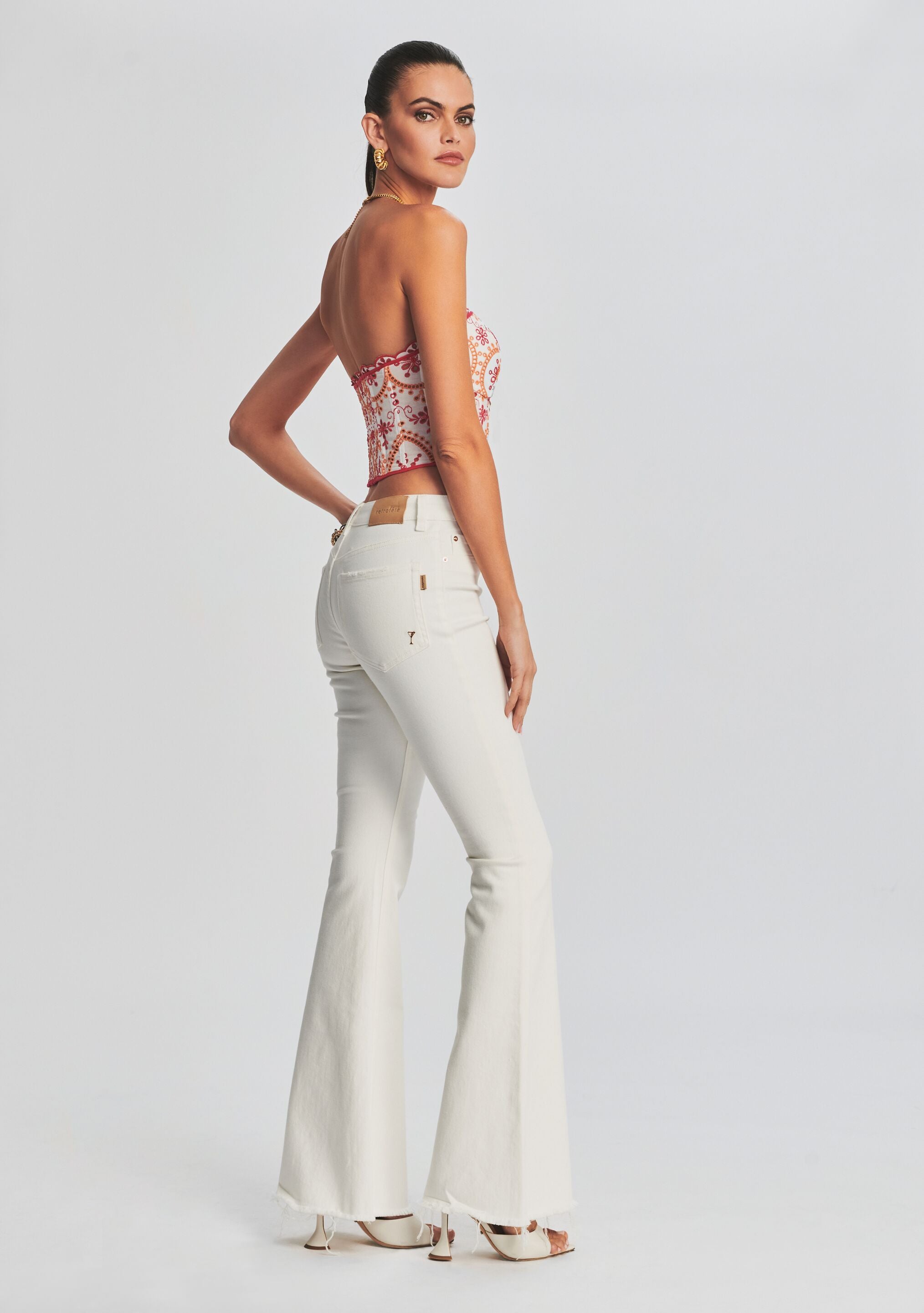 Moore Mid Rise Flare Jean-Stylulu