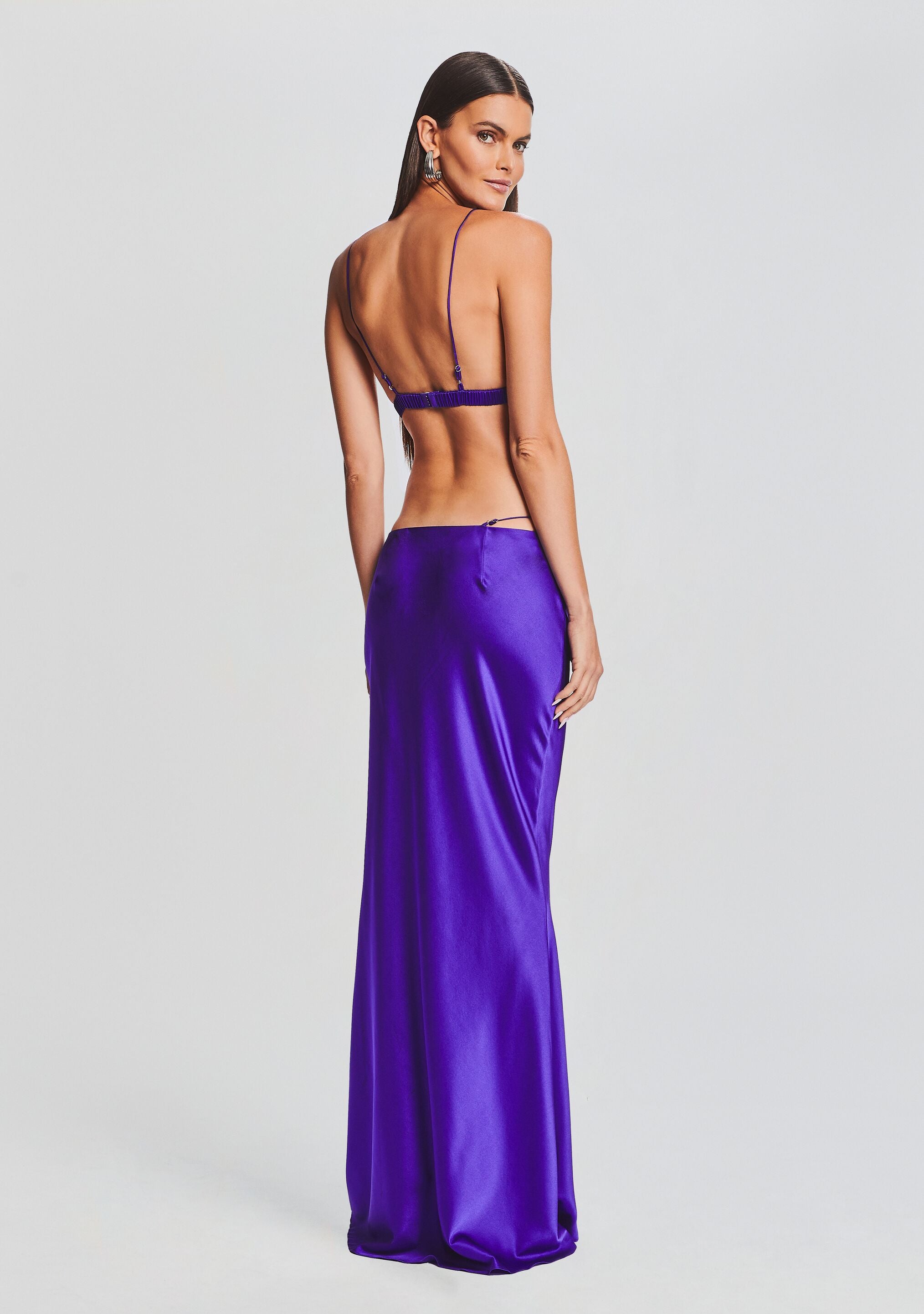 Silvana Silk Maxi Skirt-Stylulu