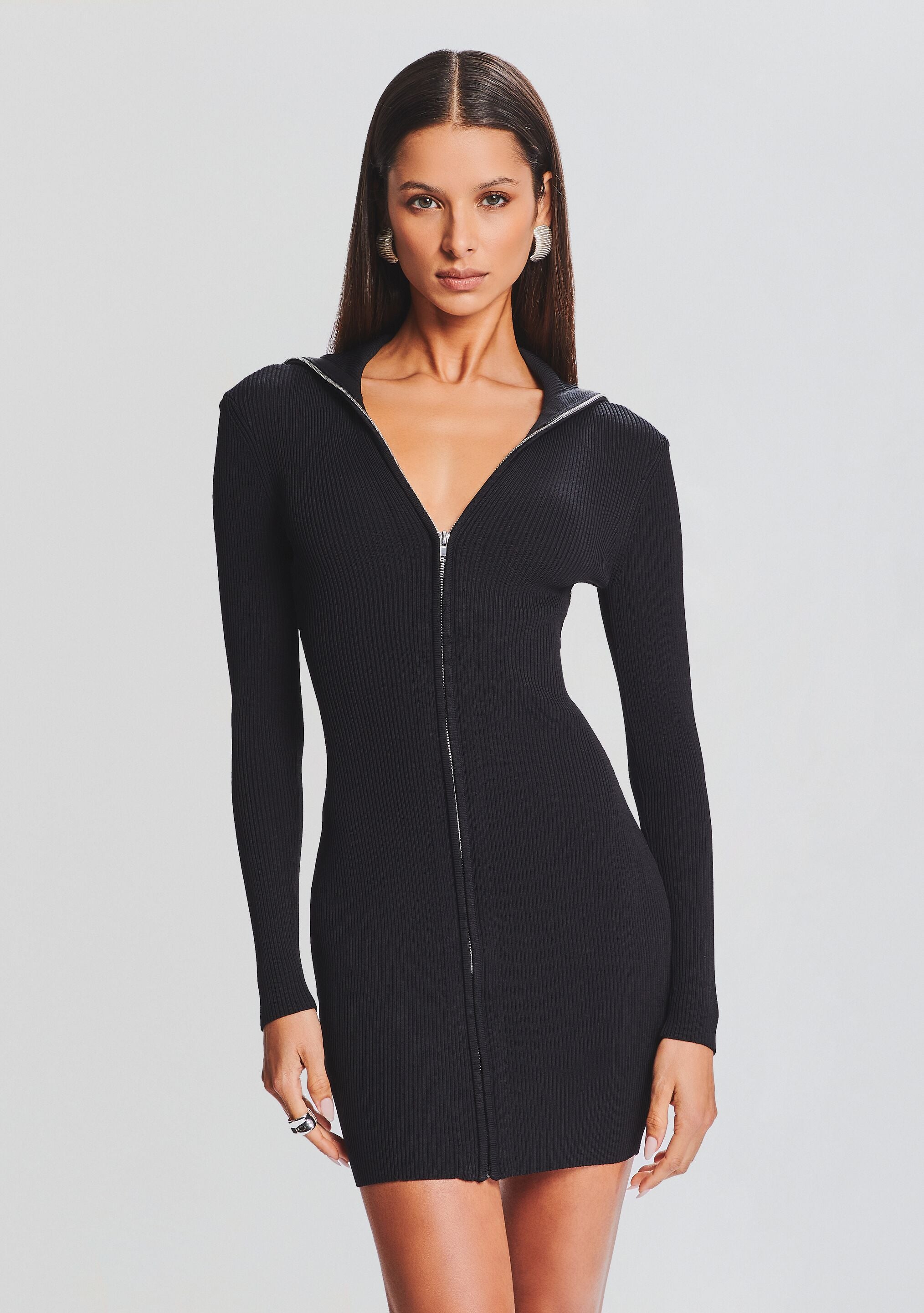 Larkin Rib Knit Dress-Stylulu