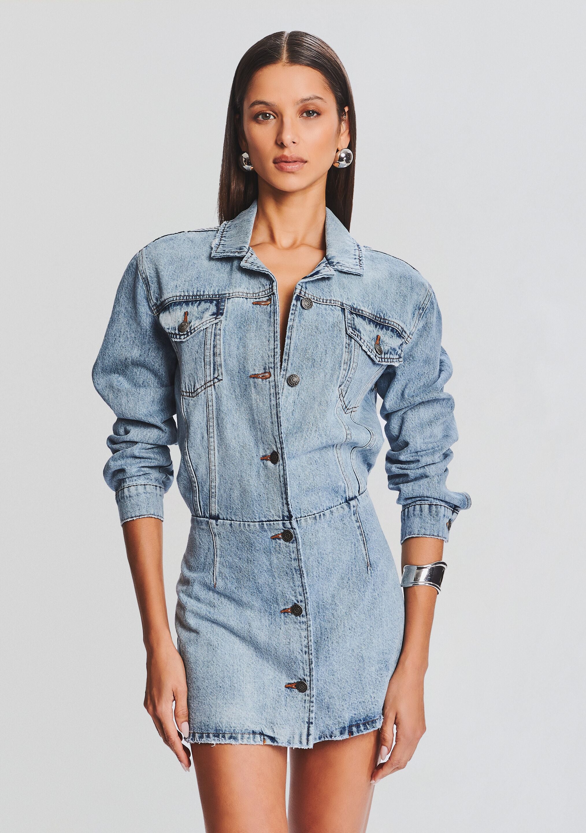 Laura Denim Dress-Stylulu