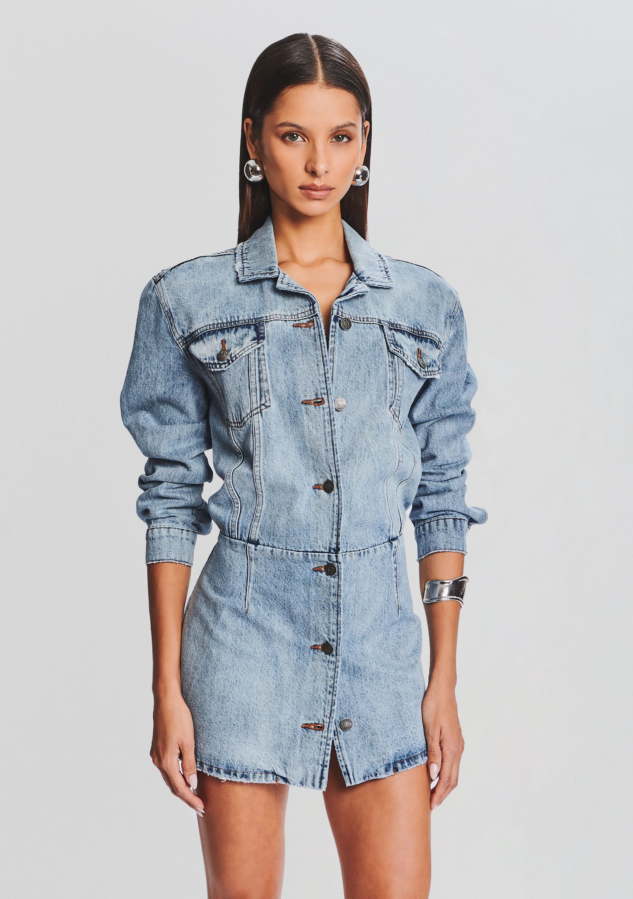 Laura Denim Dress-Stylulu