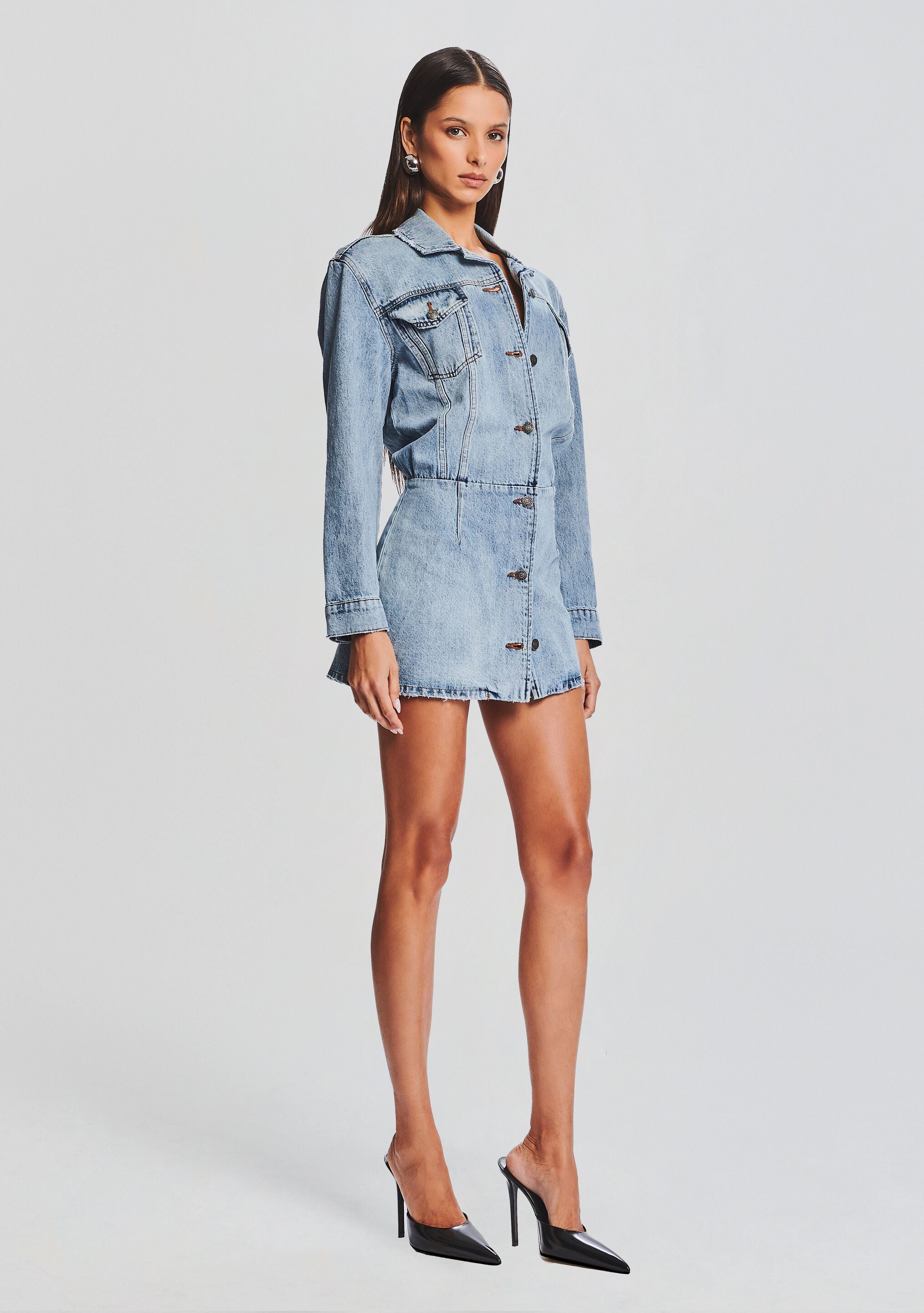 Laura Denim Dress-Stylulu