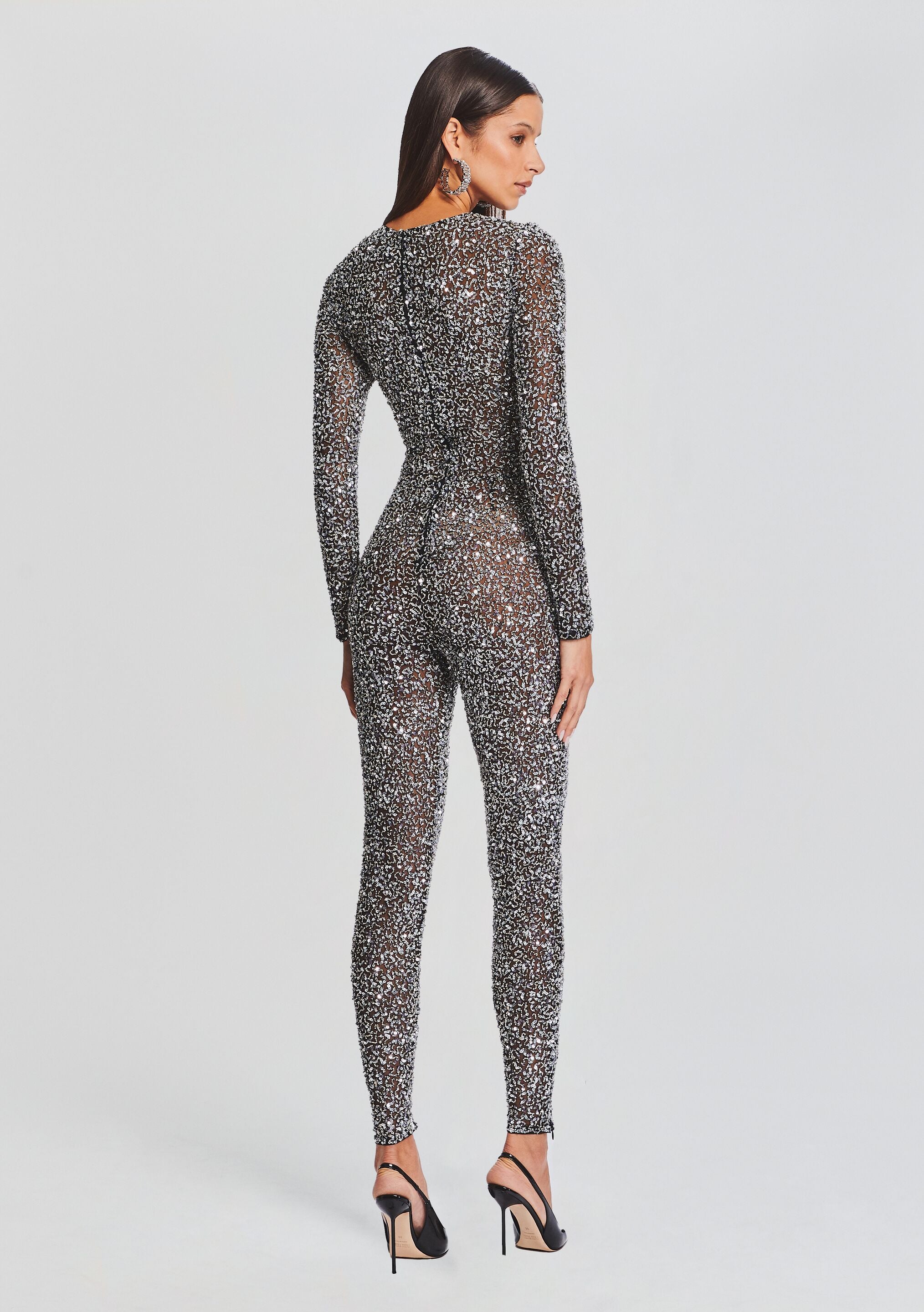 Marcel Sequin Jumpsuit-Stylulu