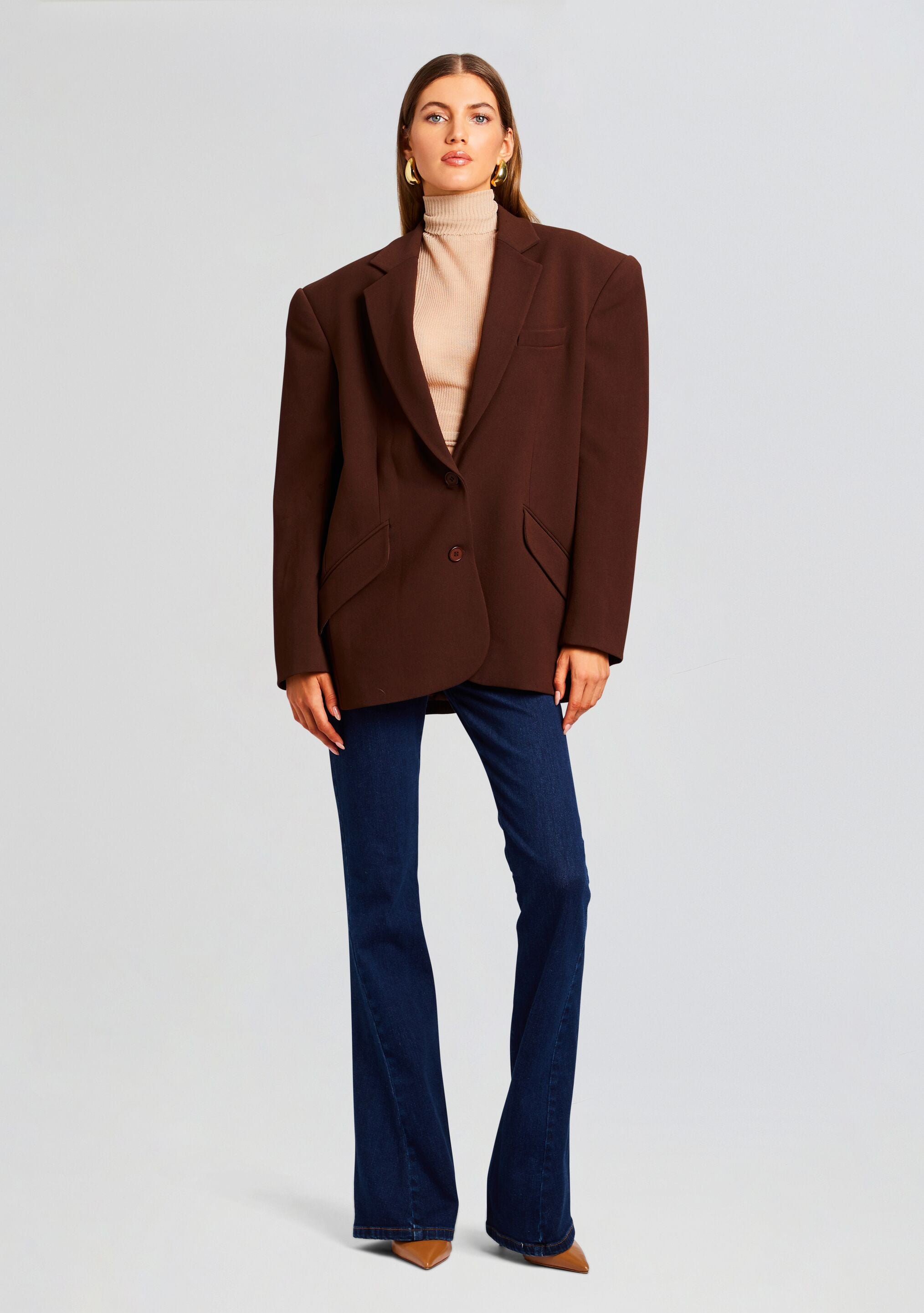 The Adel Oversized Dad Blazer-Stylulu