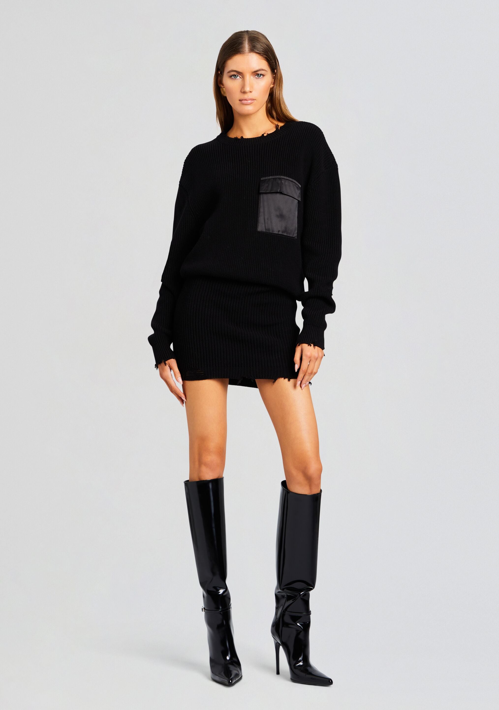 Daniella Sweater Dress-Stylulu