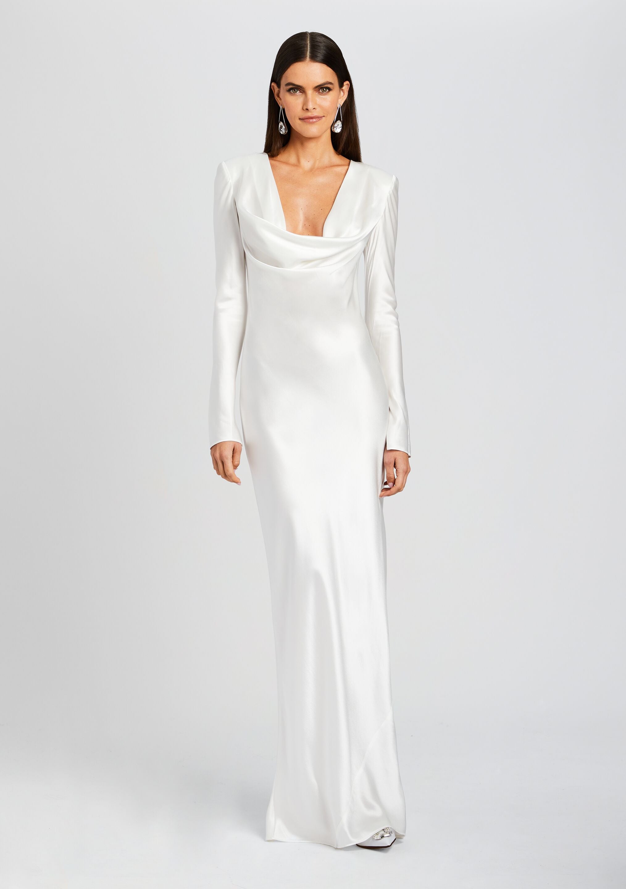 Anna Cowl Evening Dress-Stylulu