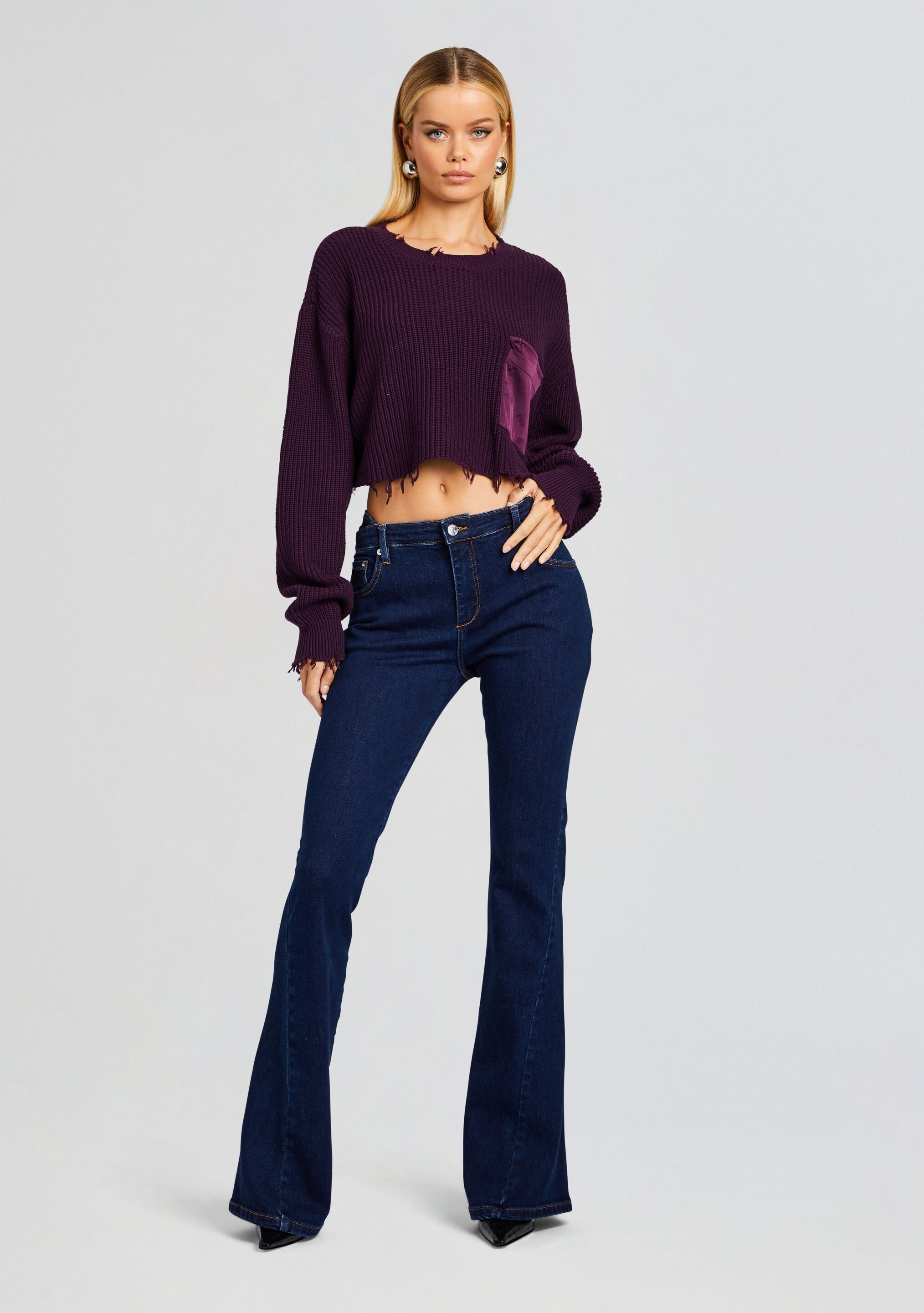 Mid Cropped Devin Sweater-Stylulu