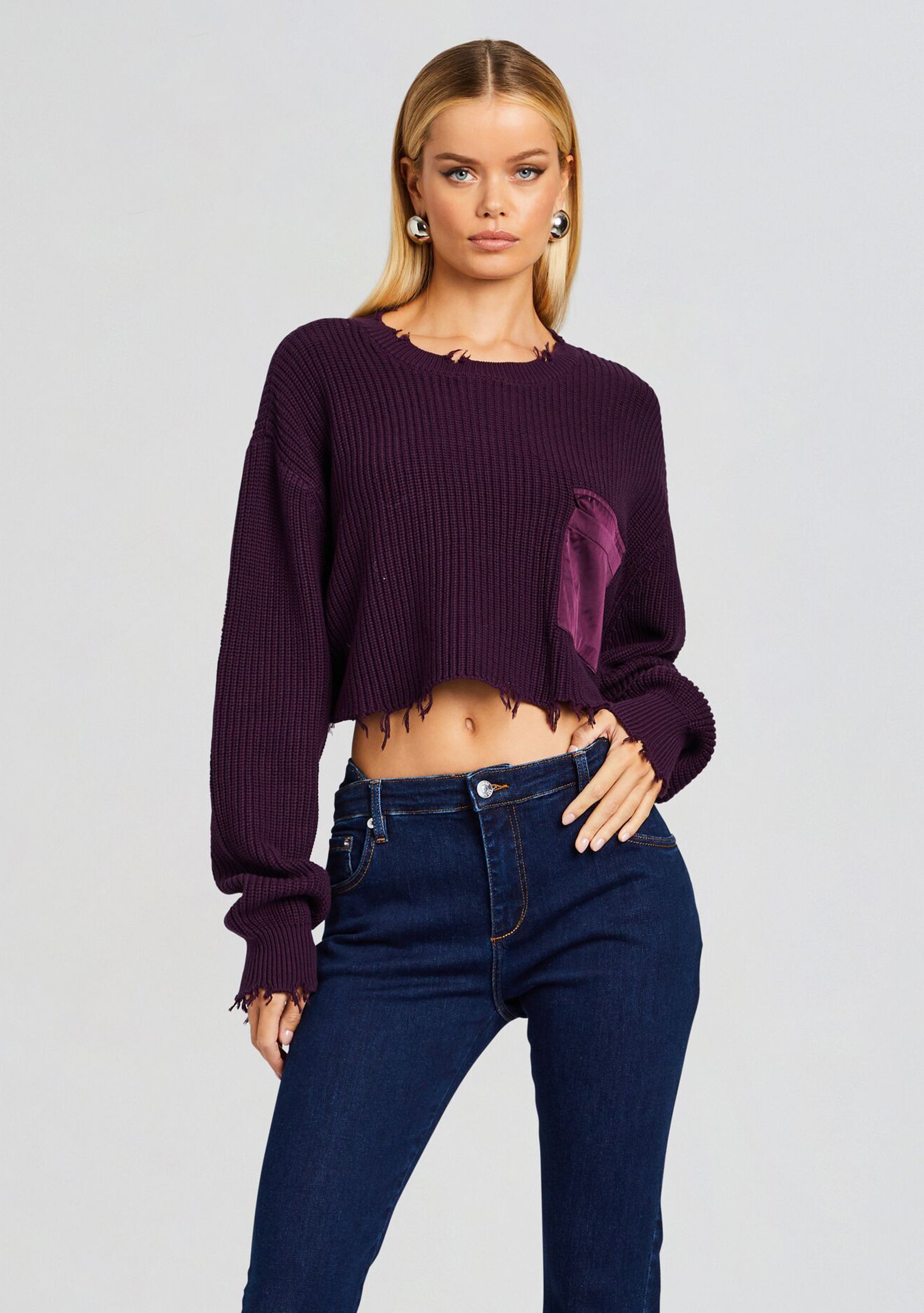 Mid Cropped Devin Sweater-Stylulu