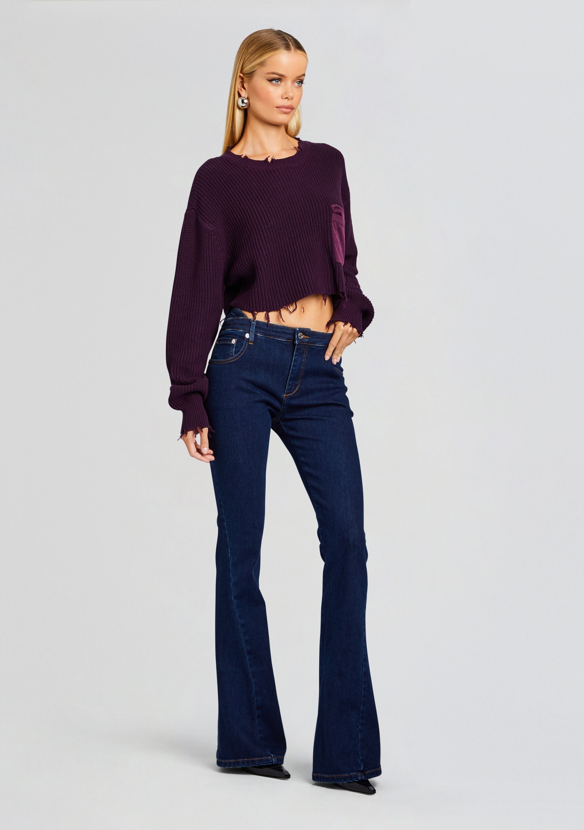 Mid Cropped Devin Sweater-Stylulu