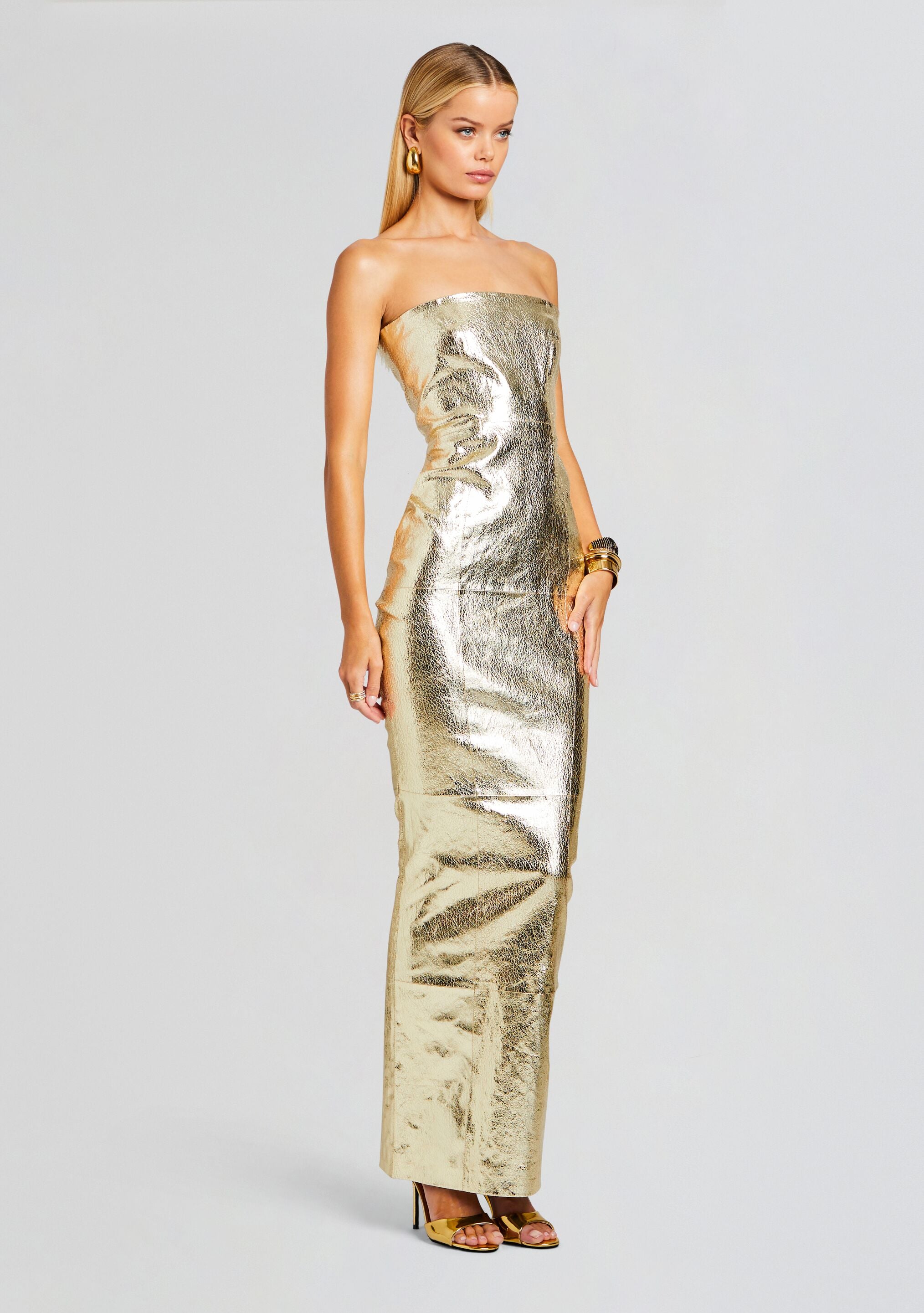 Lavonne Leather Dress-Stylulu