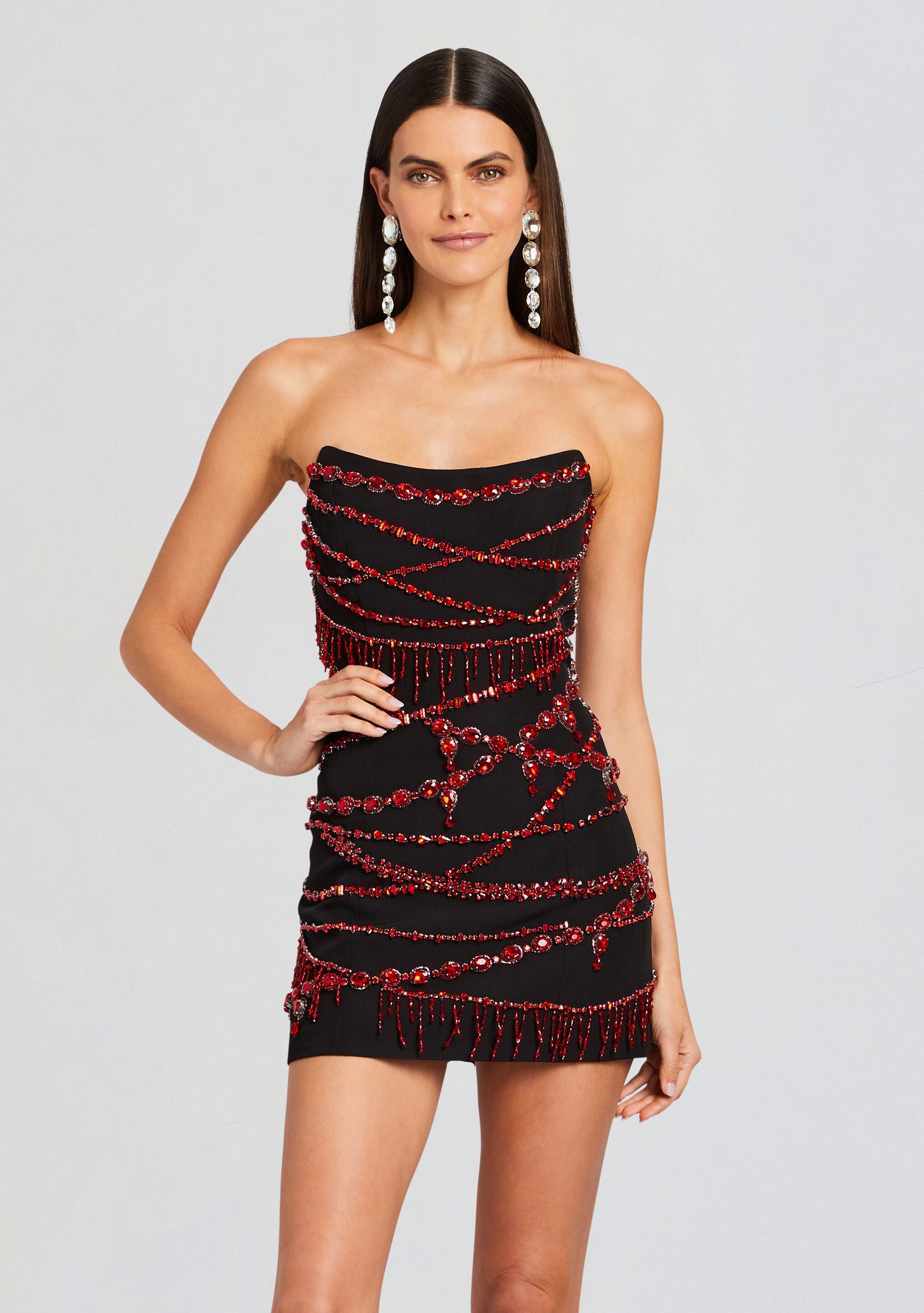 Prae Crystal Embellished Dress-Stylulu