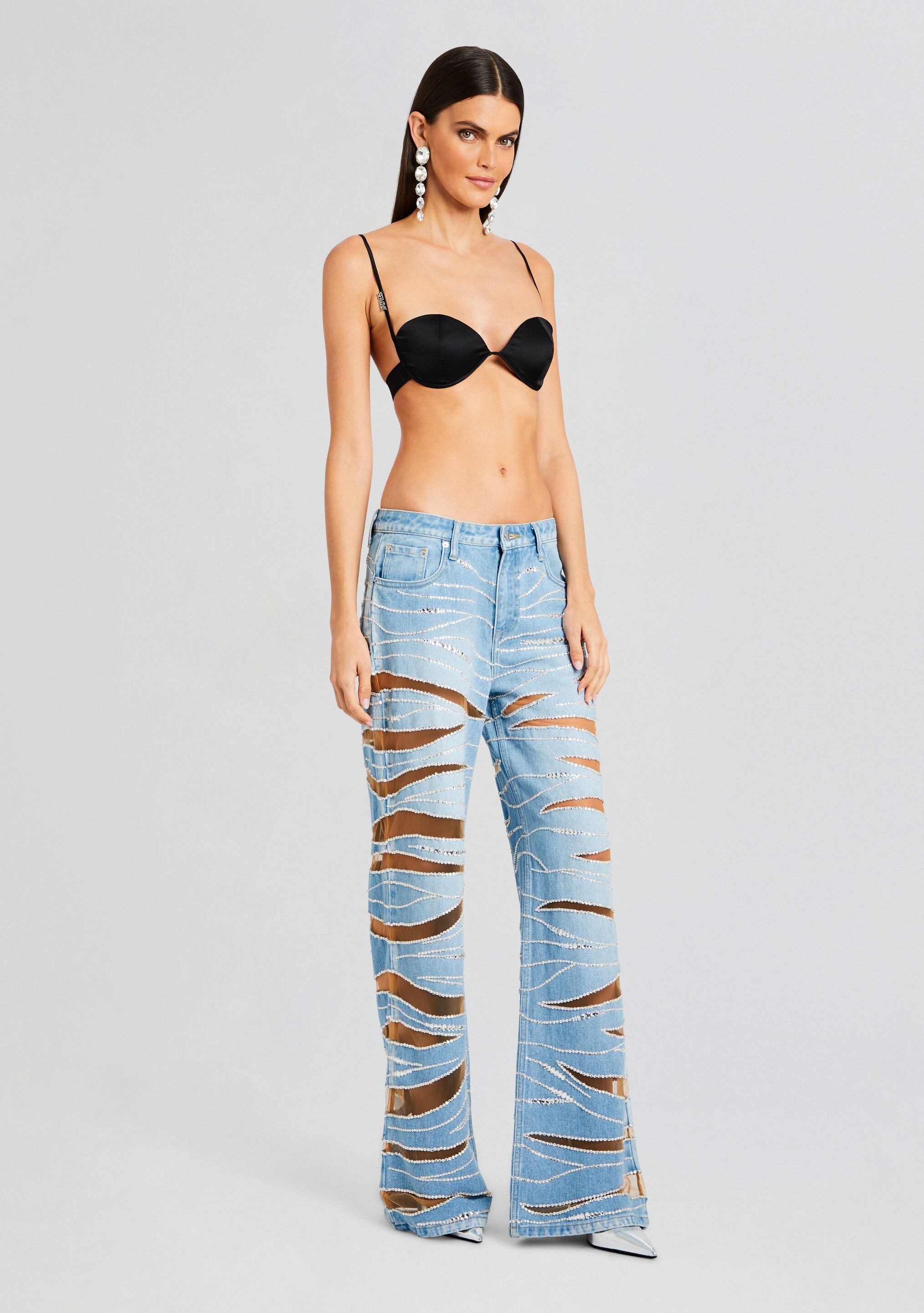 Renzo Embellished Denim Jean-Stylulu