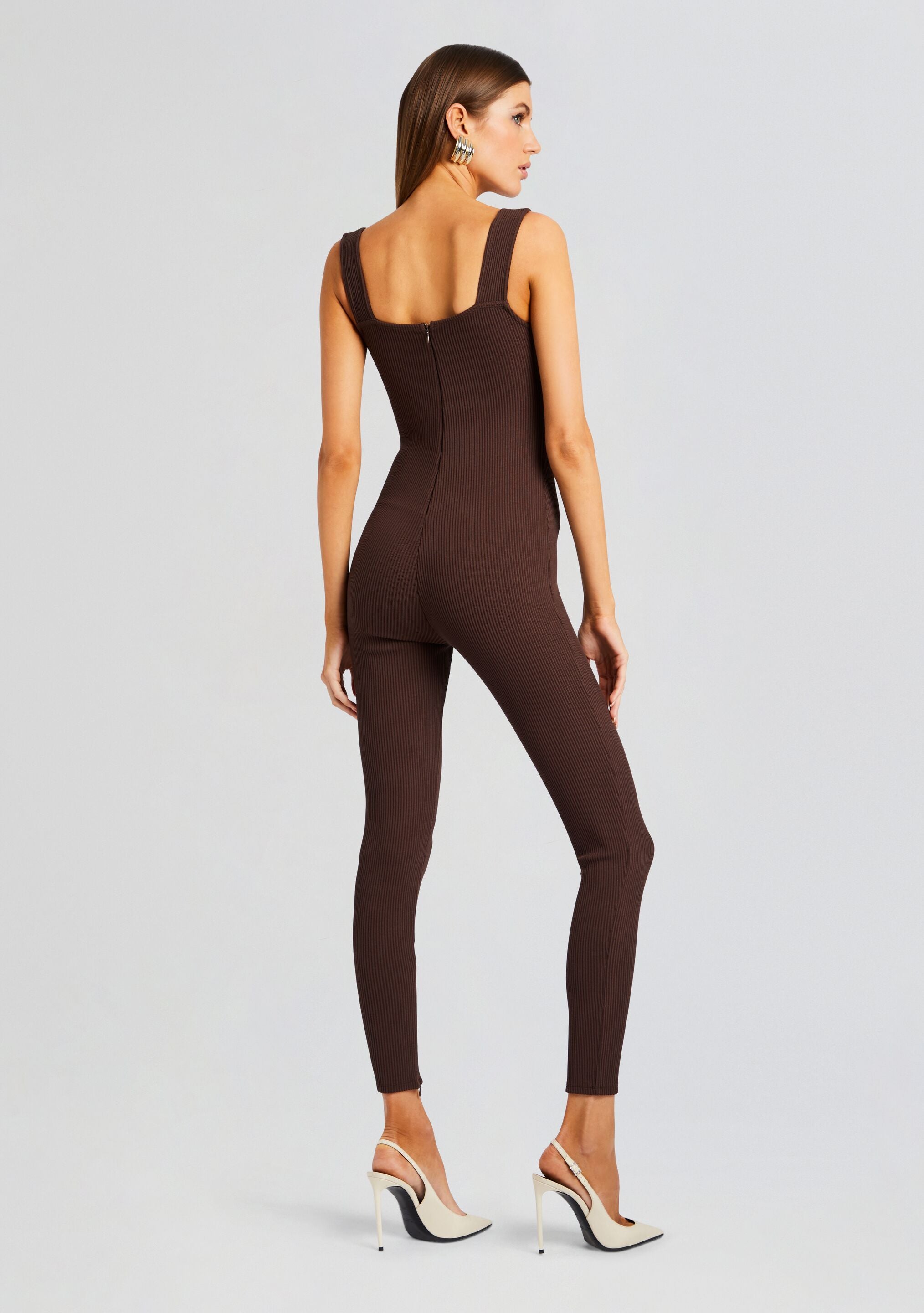 Sabrina Sleeveless Enviro Rib Catsuit-Stylulu