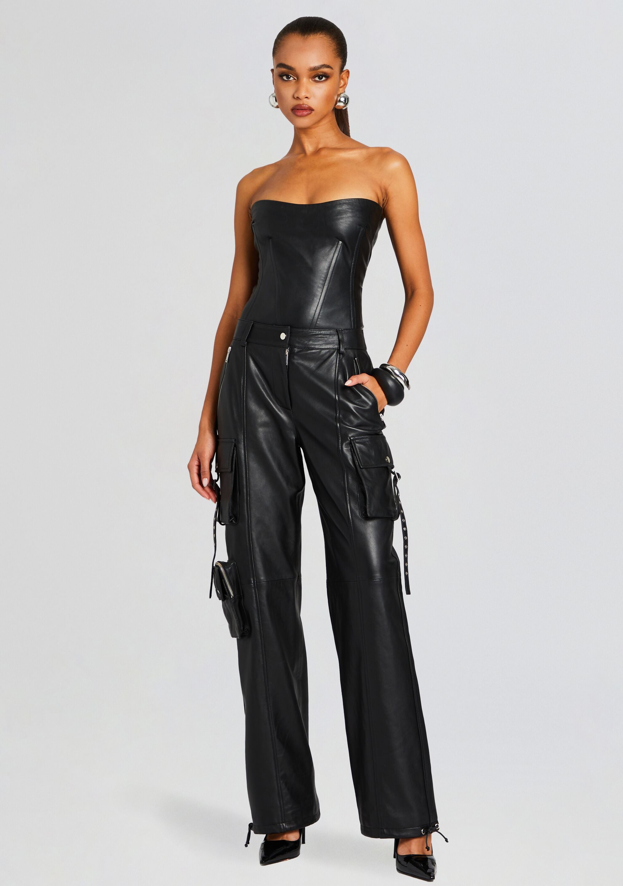 Honey Leather Pant-Stylulu