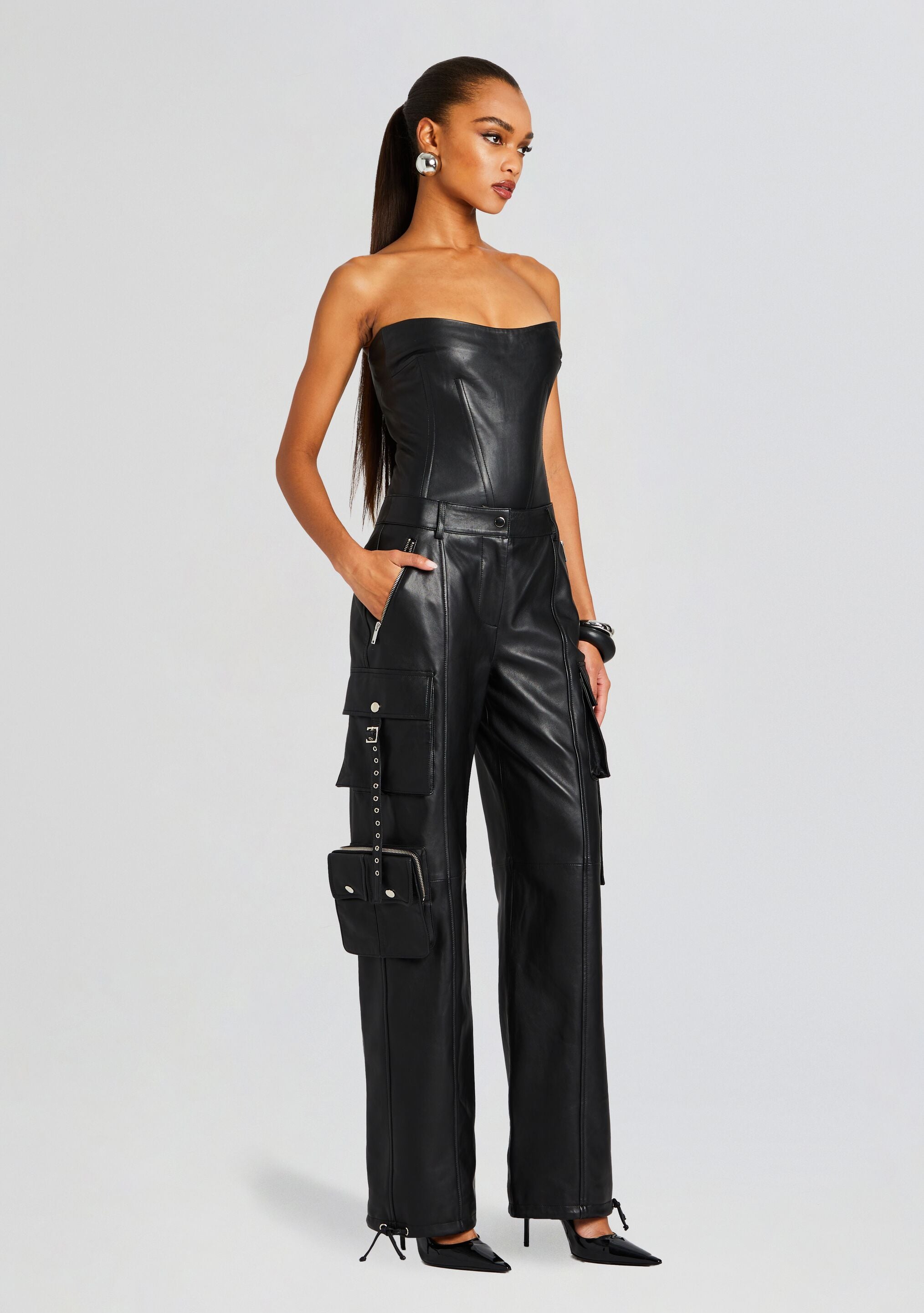 Honey Leather Pant-Stylulu