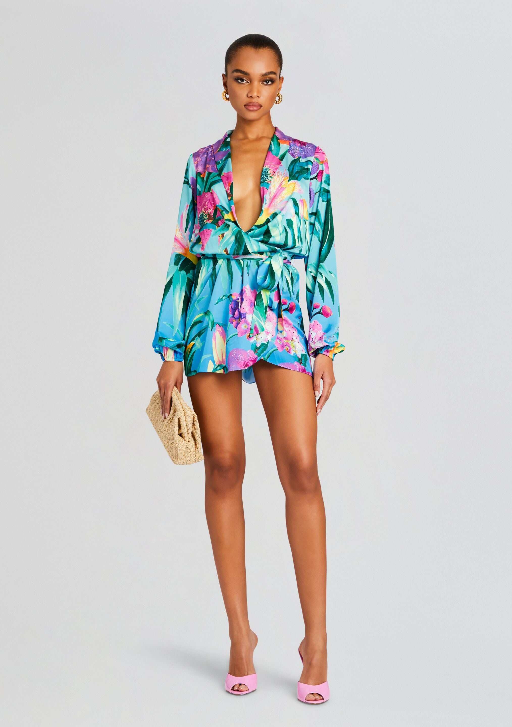 Ocean Mini Dress-Stylulu