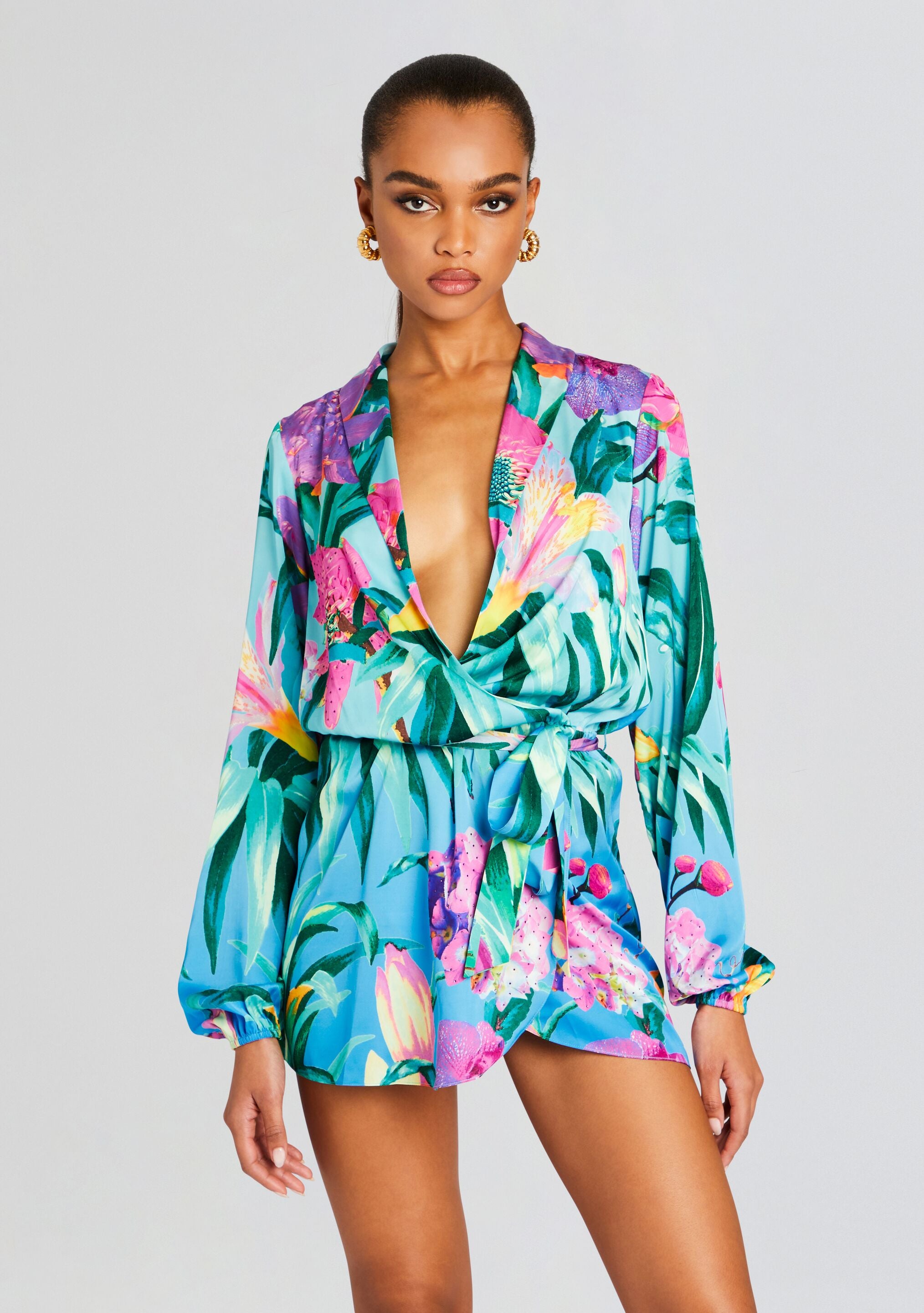 Ocean Mini Dress-Stylulu