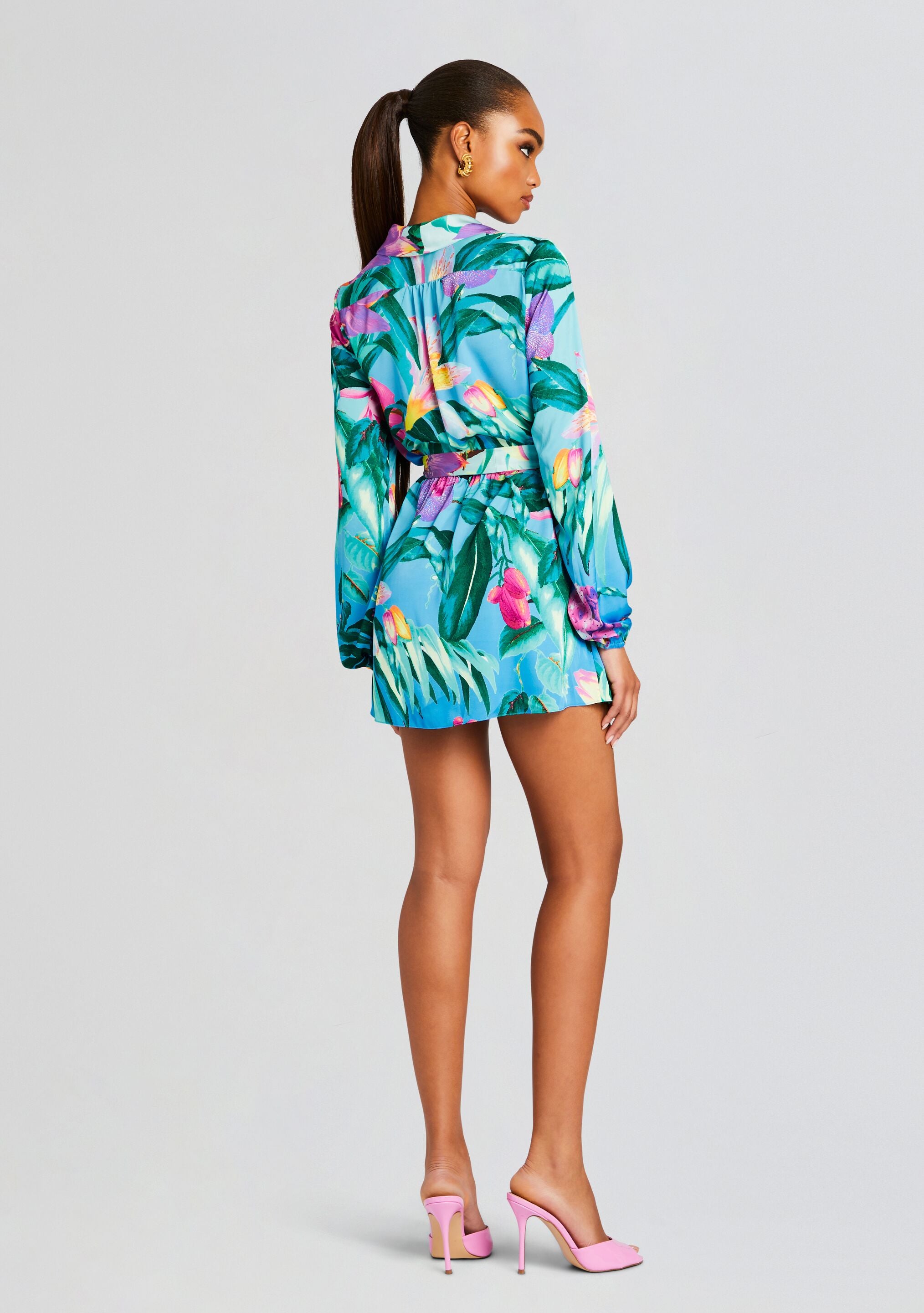 Ocean Mini Dress-Stylulu